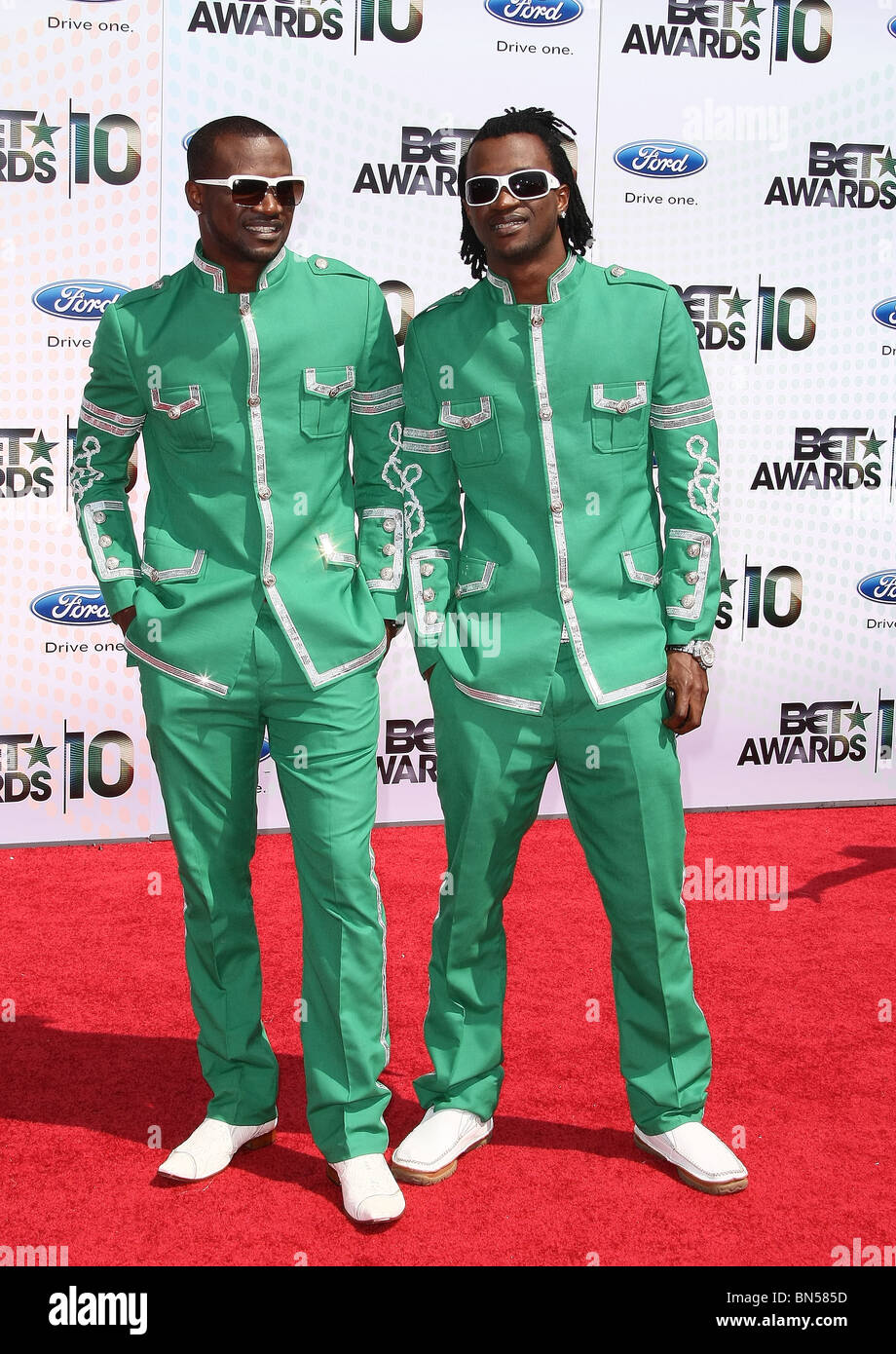 P SQUARED BET AWARDS 10 Ankünfte DOWNTOWN LOS ANGELES CA 27. Juni 2010 Stockfoto