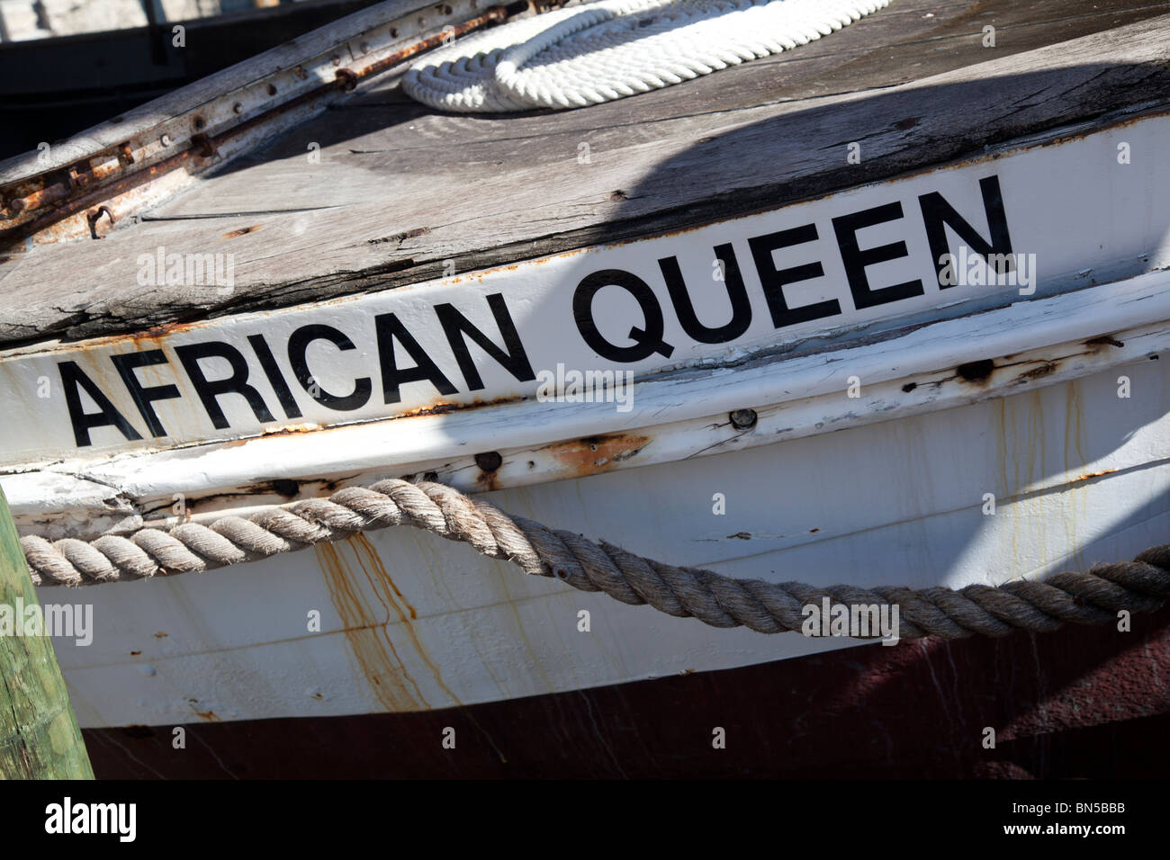 African Queen original Film Boot Overseas Highway, Key Largo, Florida, USA Stockfoto