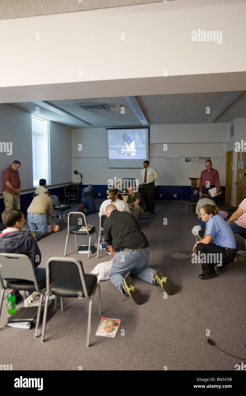 Personal Trainingsakademie Nebraska Department of Corrections. Ausbildung von aktuellen und zukünftigen Vollzugsbeamten. Stockfoto