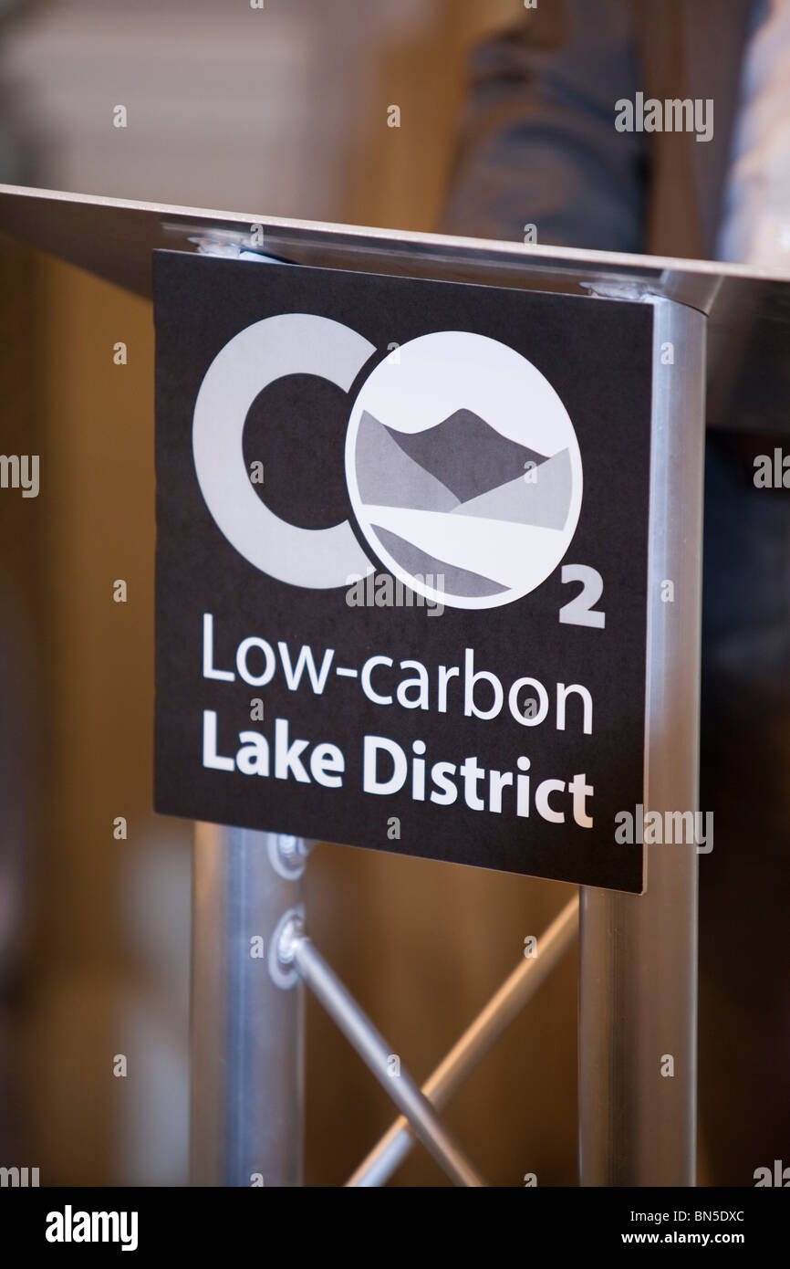 Niedrigem Kohlenstoffgehalt Konferenz vom Lake District National Park Authority, Cumbria, UK. Stockfoto