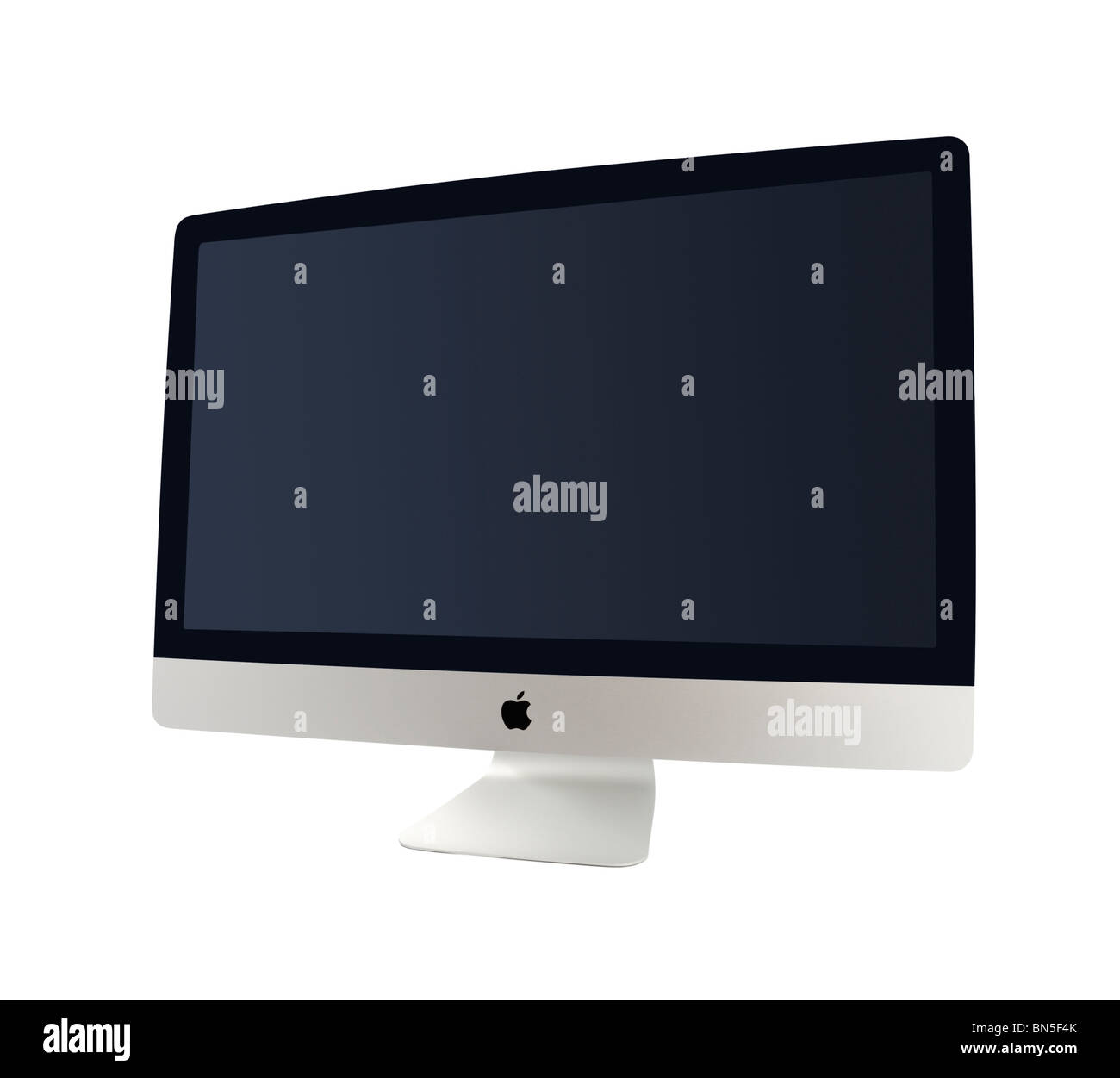 Apple iMac Computer isoliert mit Beschneidungspfad auf weißem Hintergrund Stockfoto