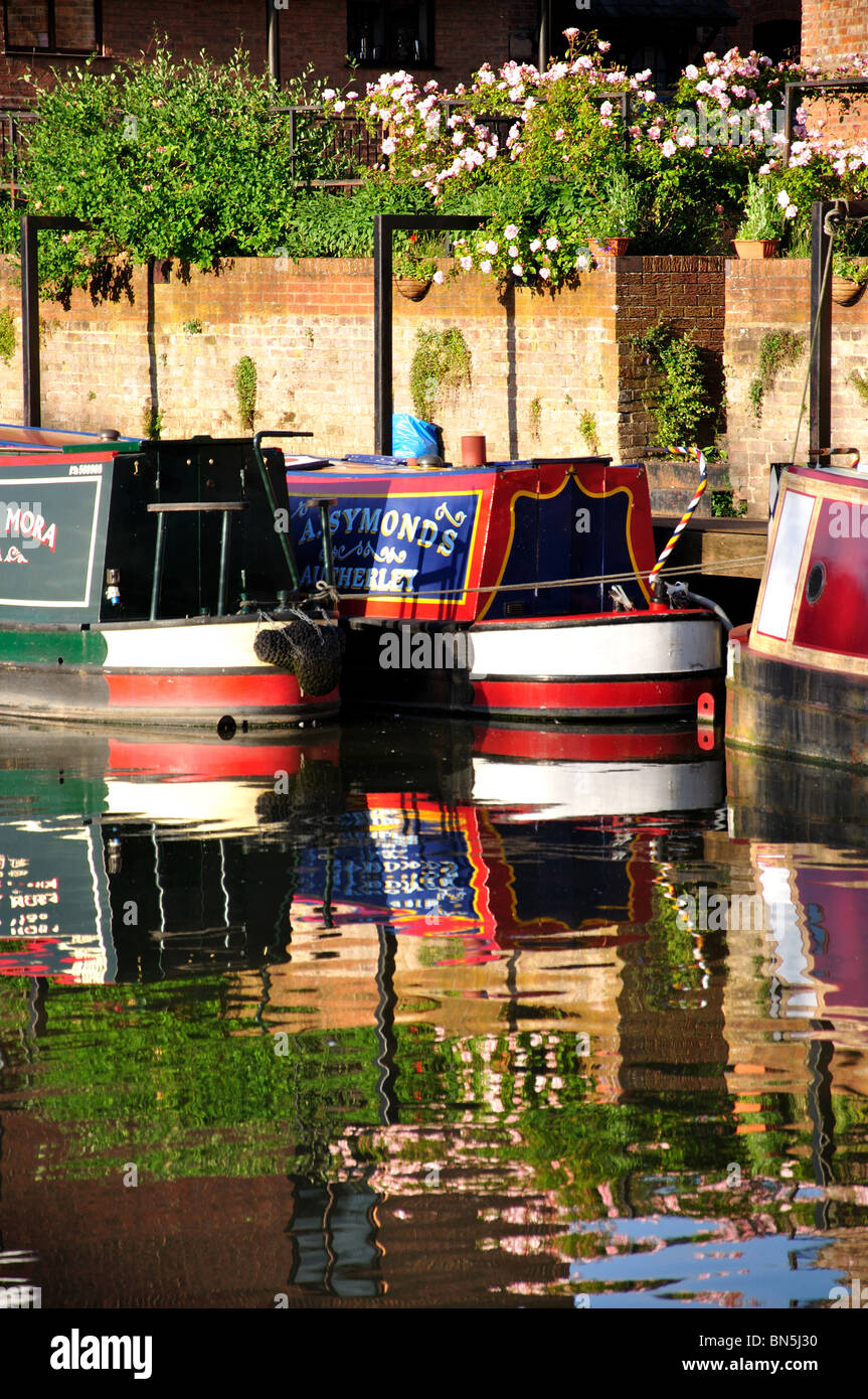 Kanalboote, Back Of Avon, Tewkesbury, Gloucestershire, England, Vereinigtes Königreich Stockfoto