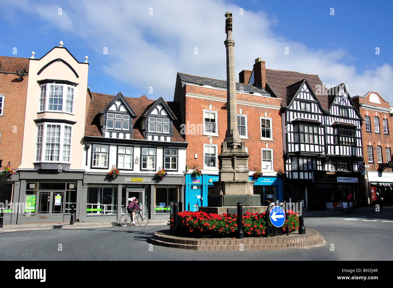 Kreuz, Church Street, Tewkesbury, Gloucestershire, England, Vereinigtes Königreich Stockfoto