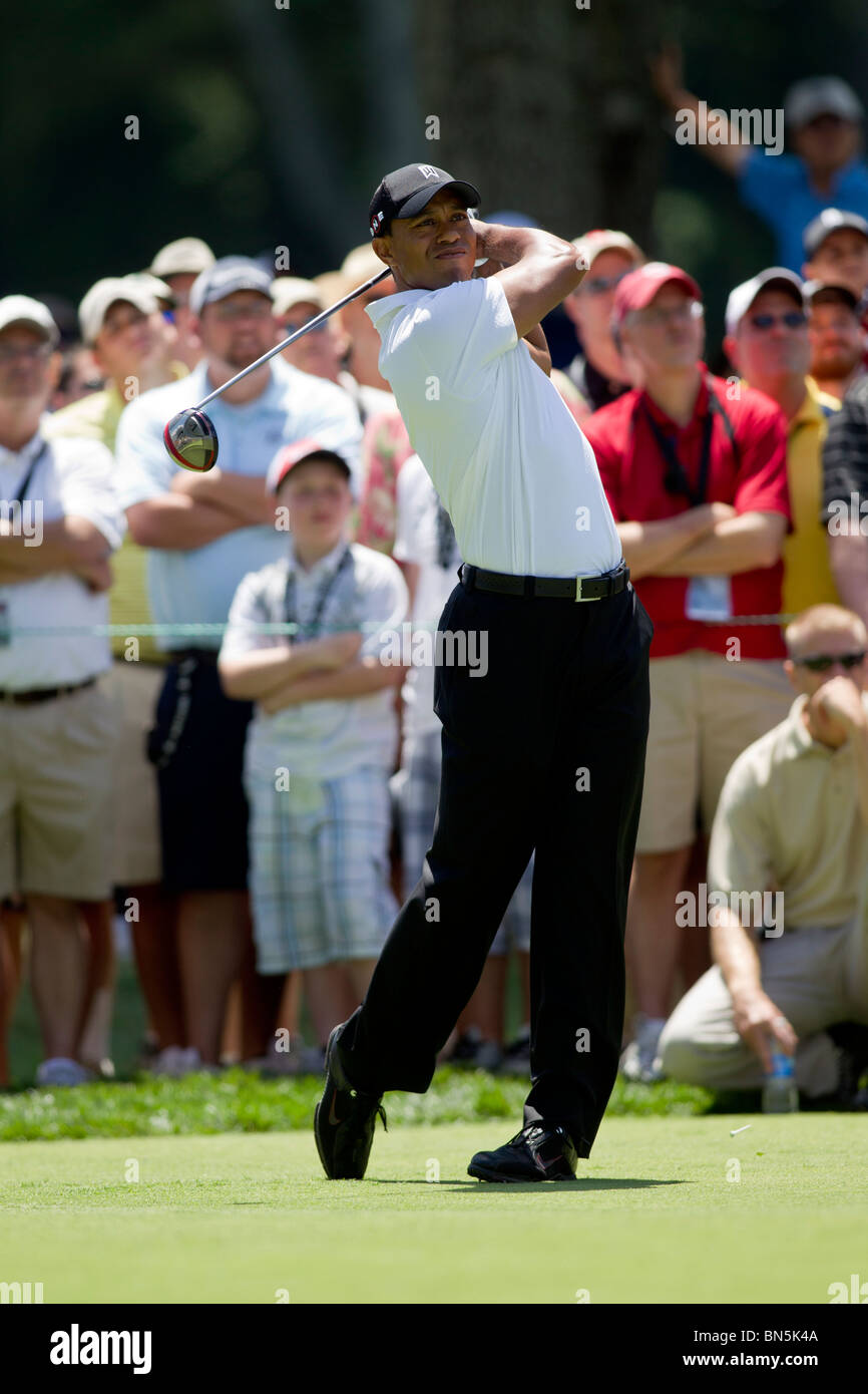 Tiger Woods auf der 2010-AT&T-nationaler Wettbewerb Stockfoto