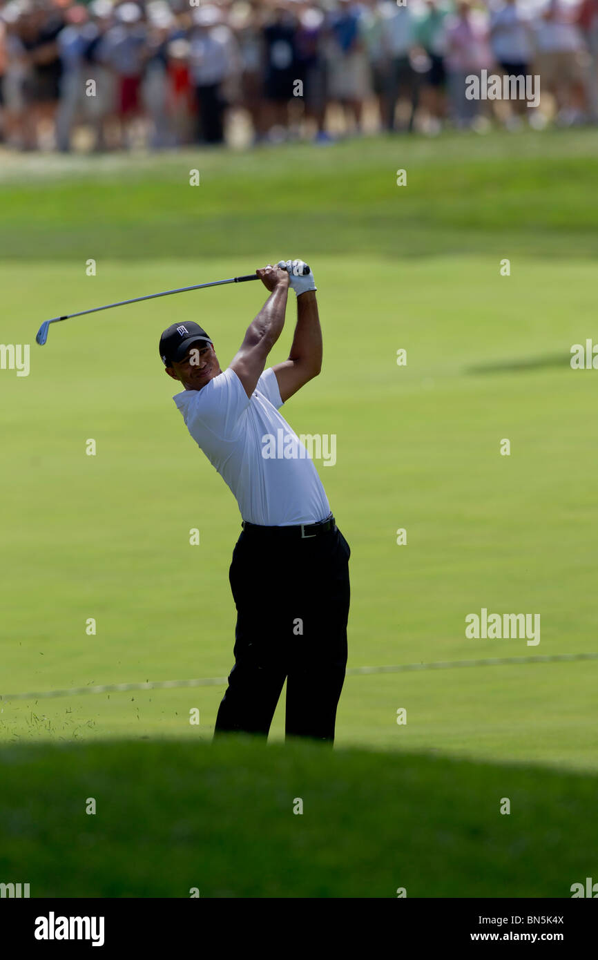 Tiger Woods auf der 2010-AT&T-nationaler Wettbewerb Stockfoto