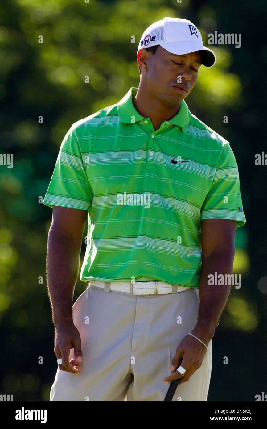 Tiger Woods auf der 2010-AT&T-nationaler Wettbewerb Stockfoto