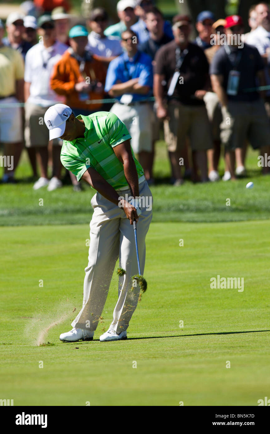 Tiger Woods auf der 2010-AT&T-nationaler Wettbewerb Stockfoto