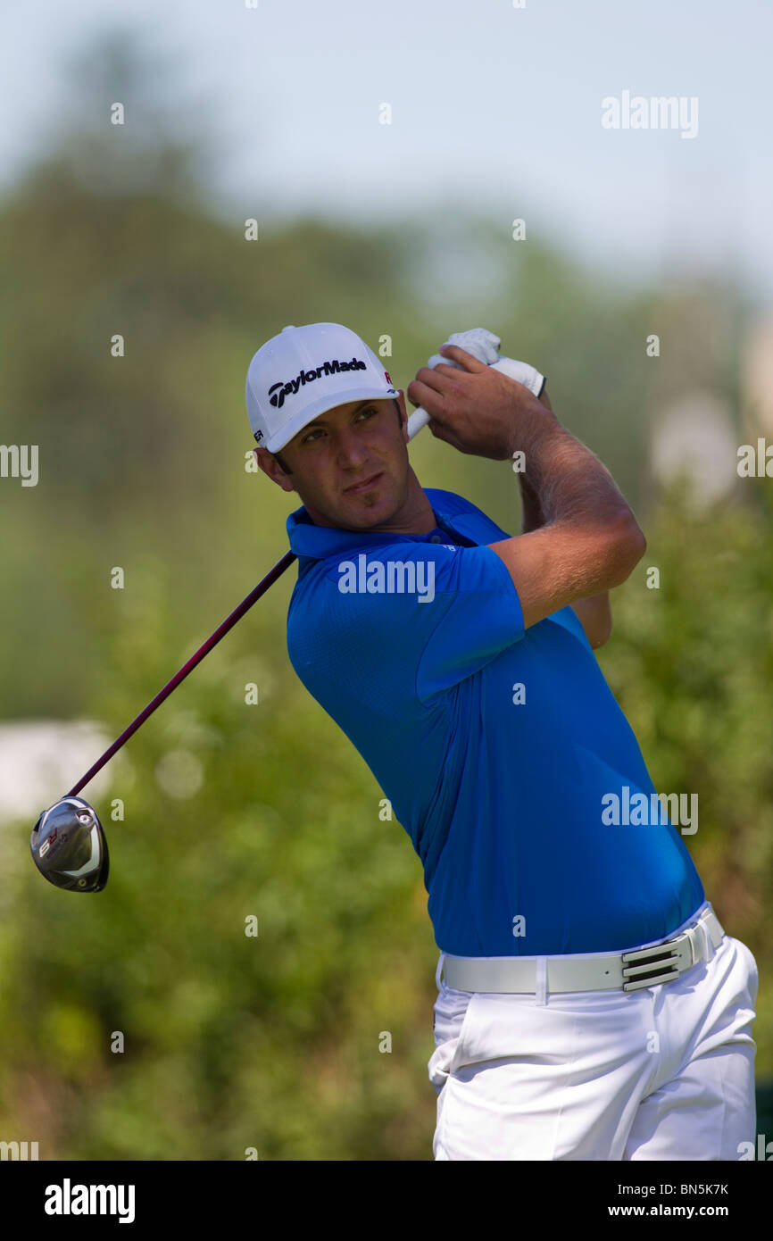 Dustin Johnson auf die 2010-AT&T-nationaler Wettbewerb Stockfoto
