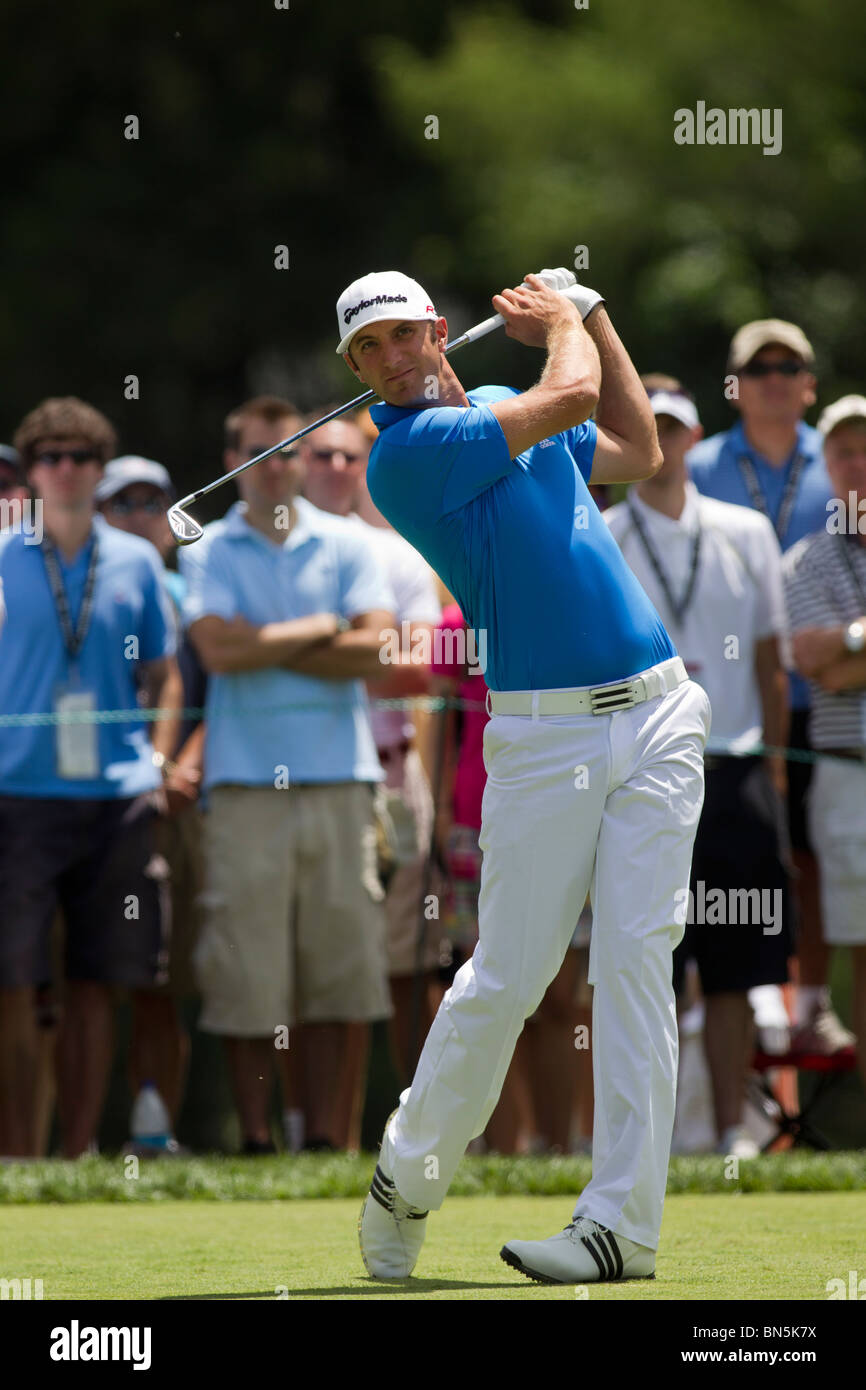 Dustin Johnson auf die 2010-AT&T-nationaler Wettbewerb Stockfoto