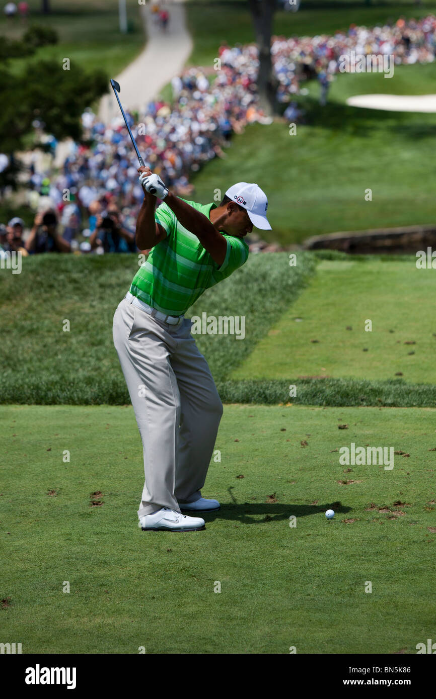 Tiger Woods auf der 2010-AT&T-nationaler Wettbewerb Stockfoto