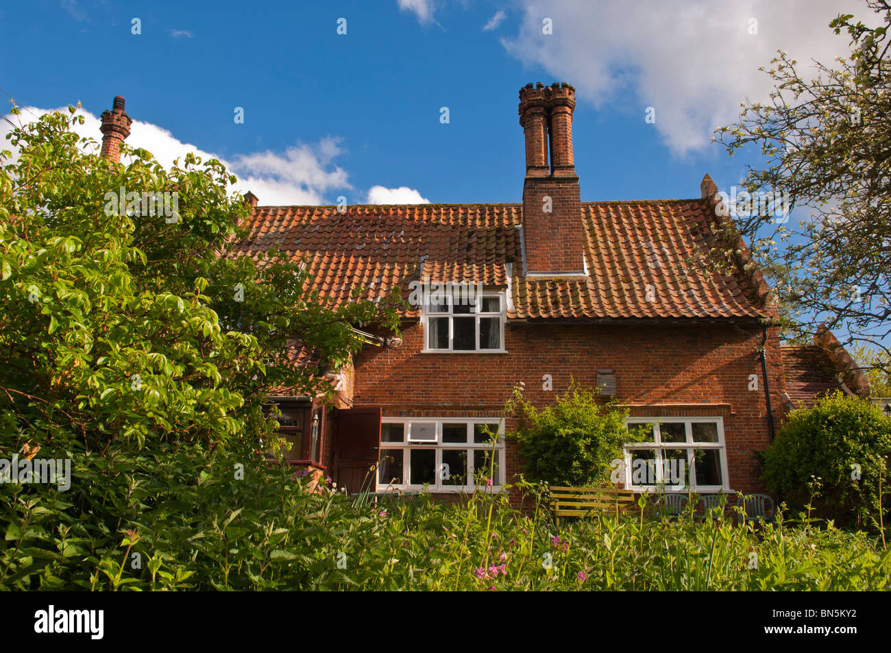 Ein Landhaus in Suffolk, England, Großbritannien, Vereinigtes Königreich Stockfoto