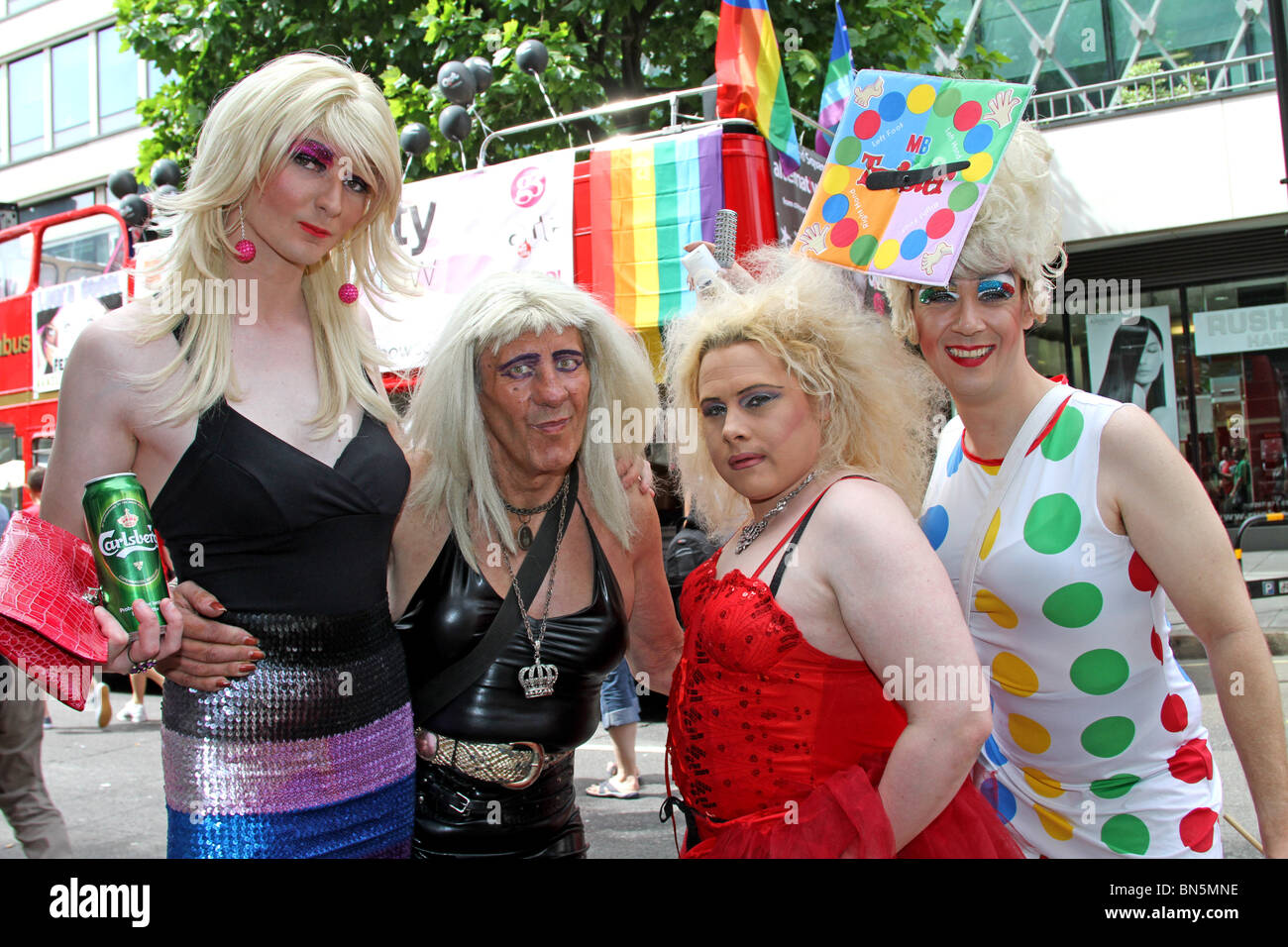 40. Jahrestag der Pride - Gay-Pride-Parade in London, 3. Juli 2010 Stockfoto