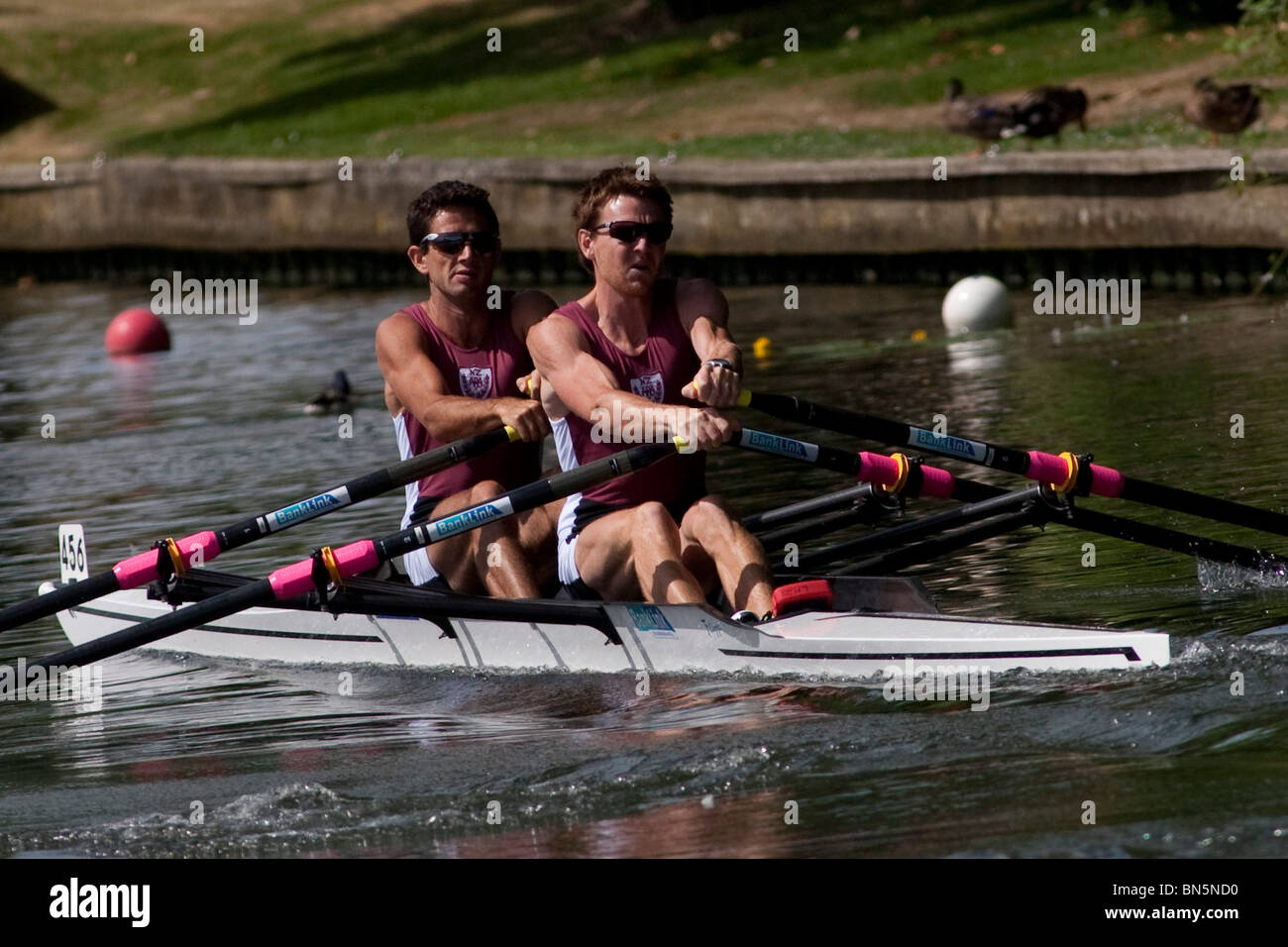 HENLEY ON THAMES, ENGLAND. 07.03.2010 die Henley Royal Regatta am Fluss Themse Henley Berkshire Stockfoto