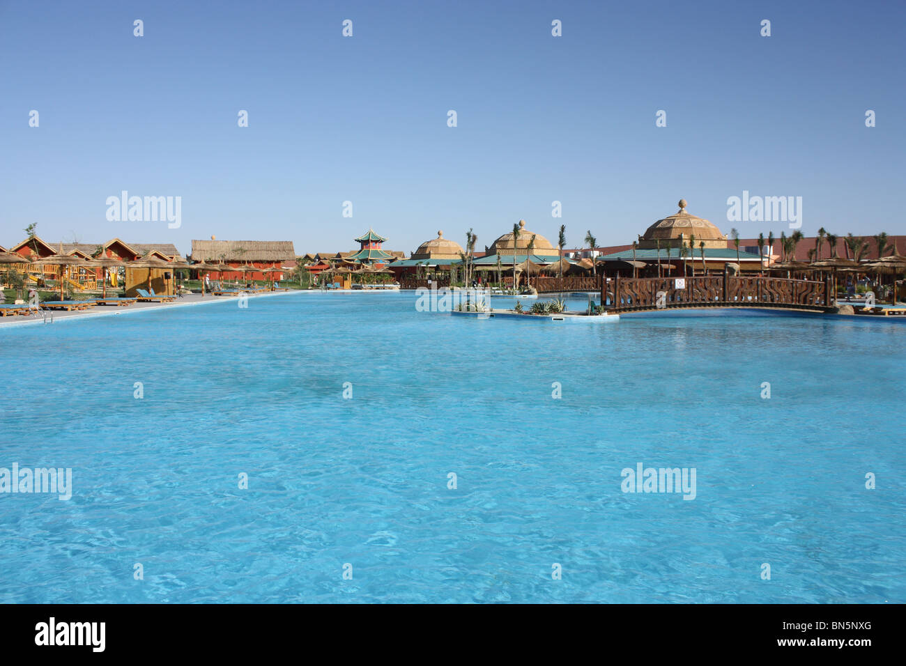 Jungle Aqua Park Hotel Hurghada Ägypten Stockfoto
