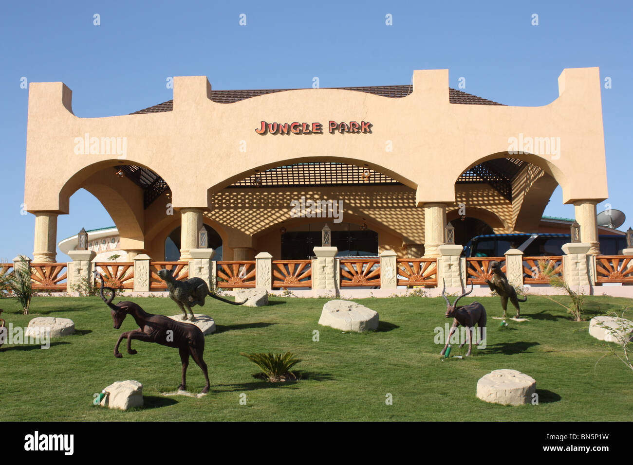 Jungle Aqua Park Hotel Hurghada Ägypten Stockfoto
