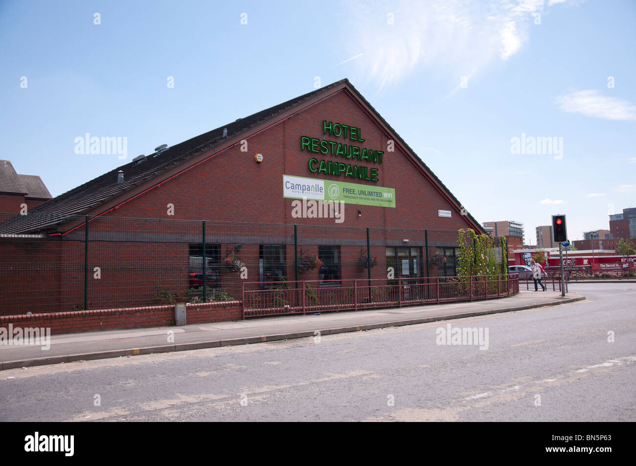 Das Hotel Restaurant Campanile Regent Road in Manchester, England. Stockfoto