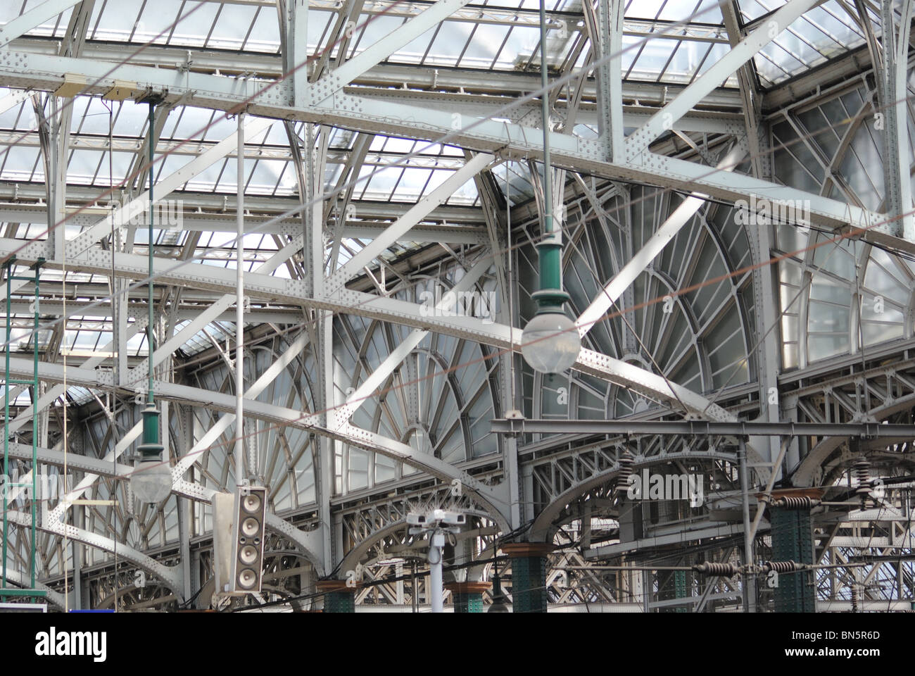 Interne Architektur - Glasgow Central Railway Station. Stockfoto