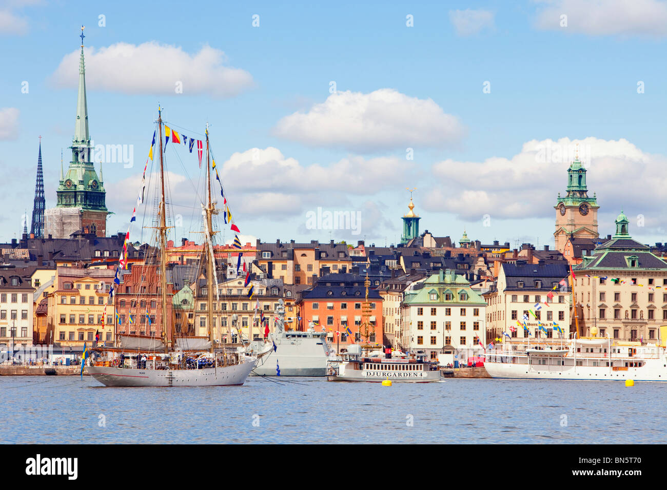 Schweden Stockholm. Die Altstadt. Stockfoto