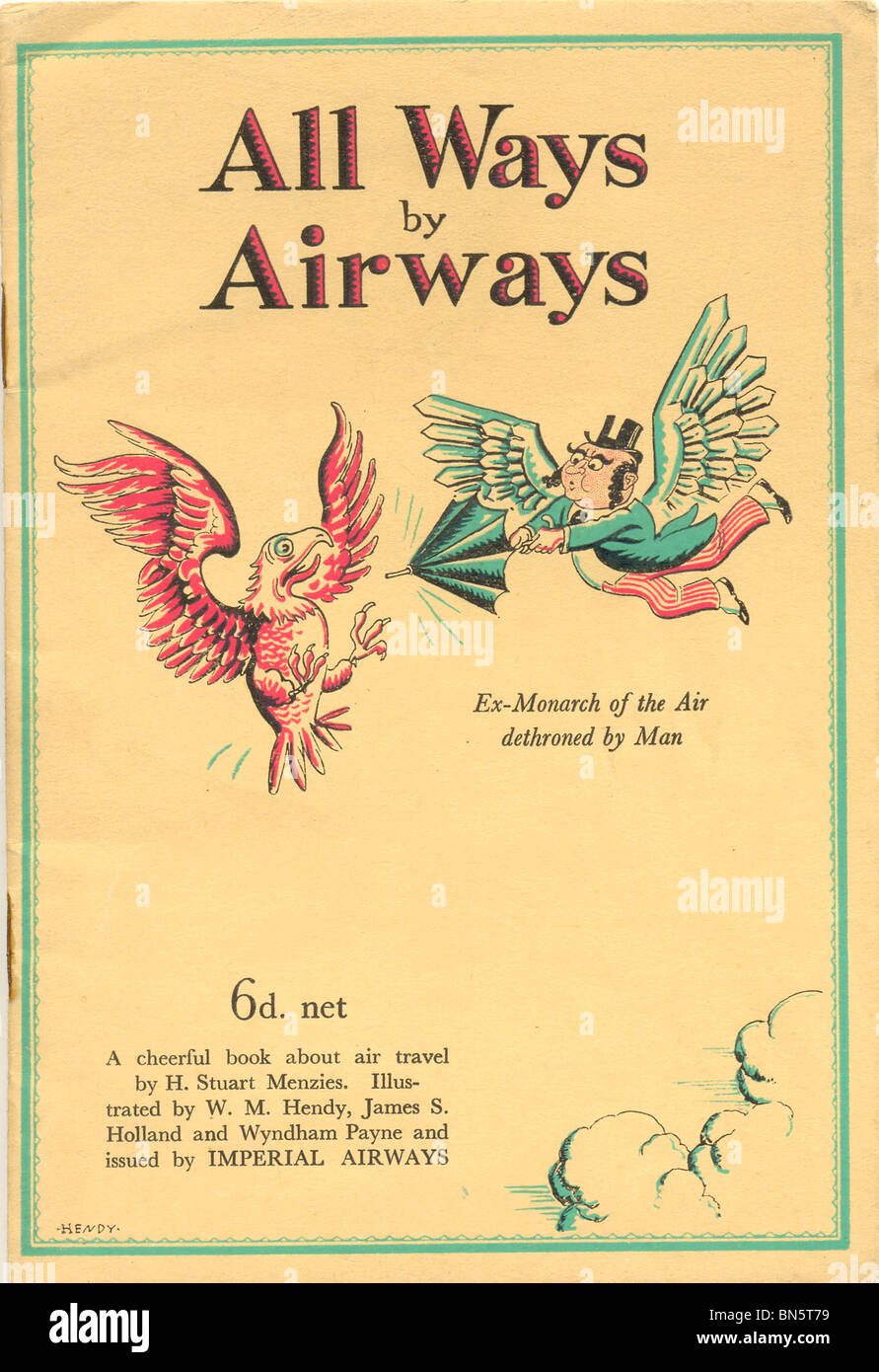 Cover des Buches über Air travel All Ways von Airways Stockfoto