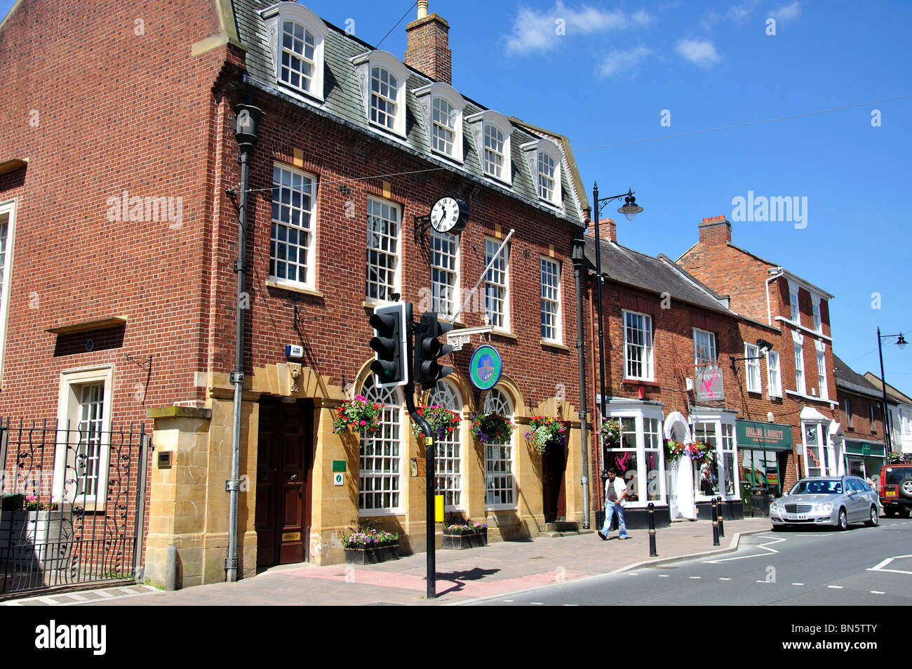 Bilovec Rathaus, High Street, Bilovec, Worcestershire, England, Vereinigtes Königreich Stockfoto
