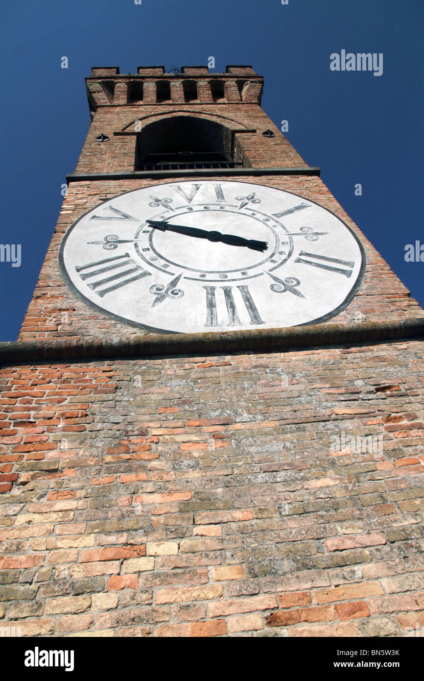 Uhrturm, Brisighella-Italien Stockfoto