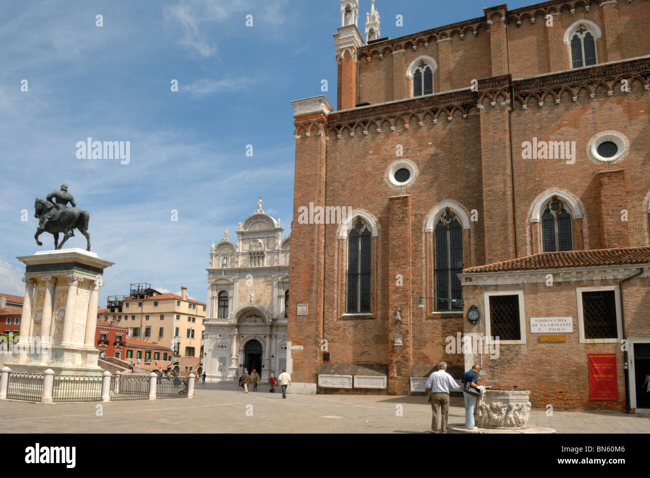 Campo Santi Giovanni e Paolo in Castello, Venedig Stockfoto