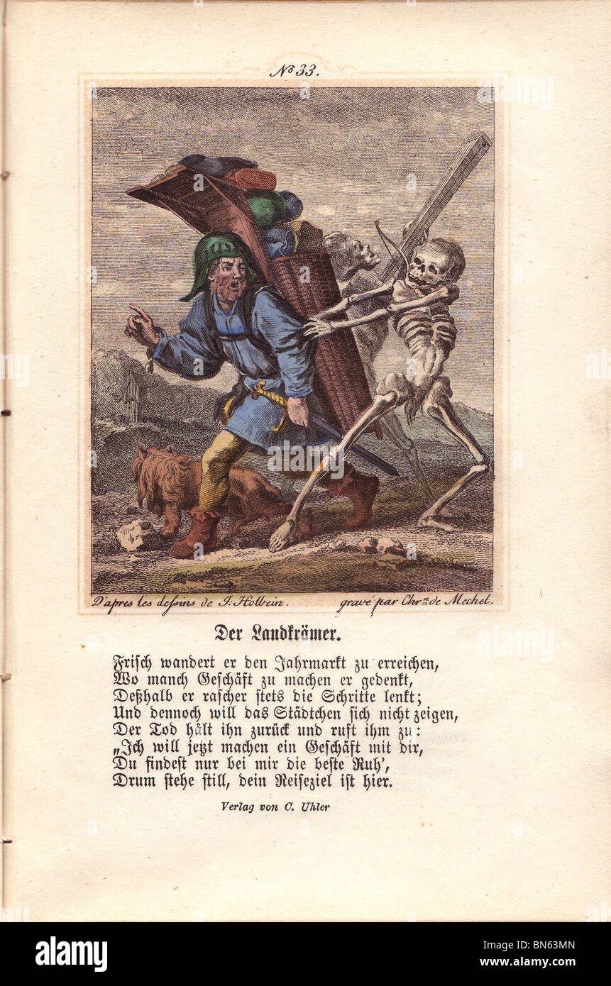 Die Hausierer von Mechel "Triumph des Todes" 1860 Stockfoto