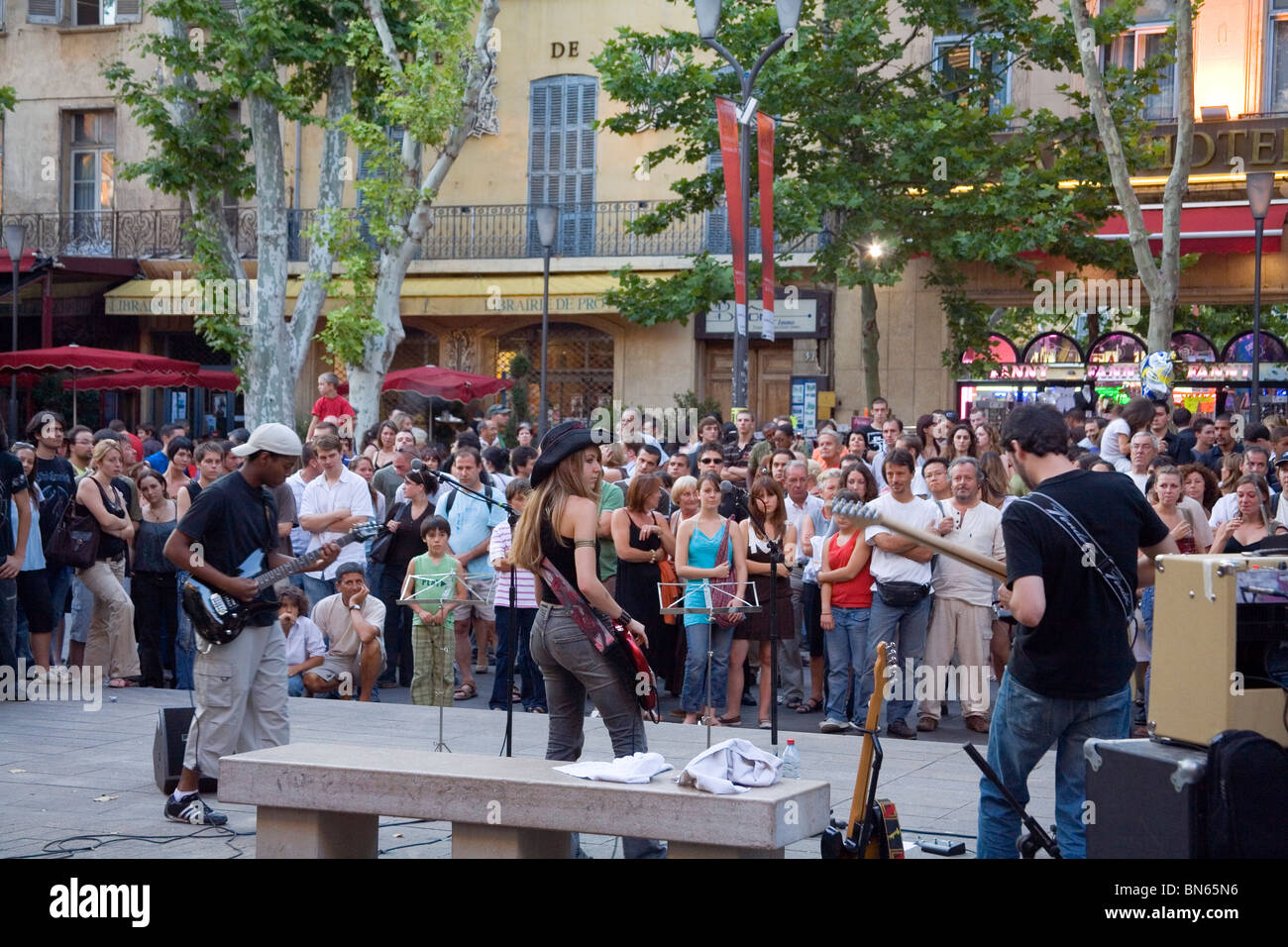 Musikfestival im Juli auf Aix-Provence-Südfrankreich Stockfoto