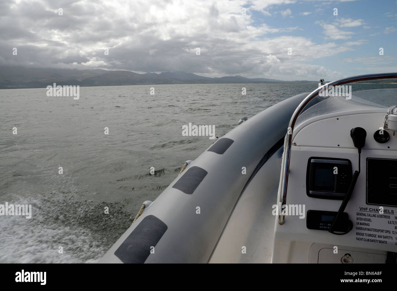 Schlauchboot Rib Boot Details Stockfoto