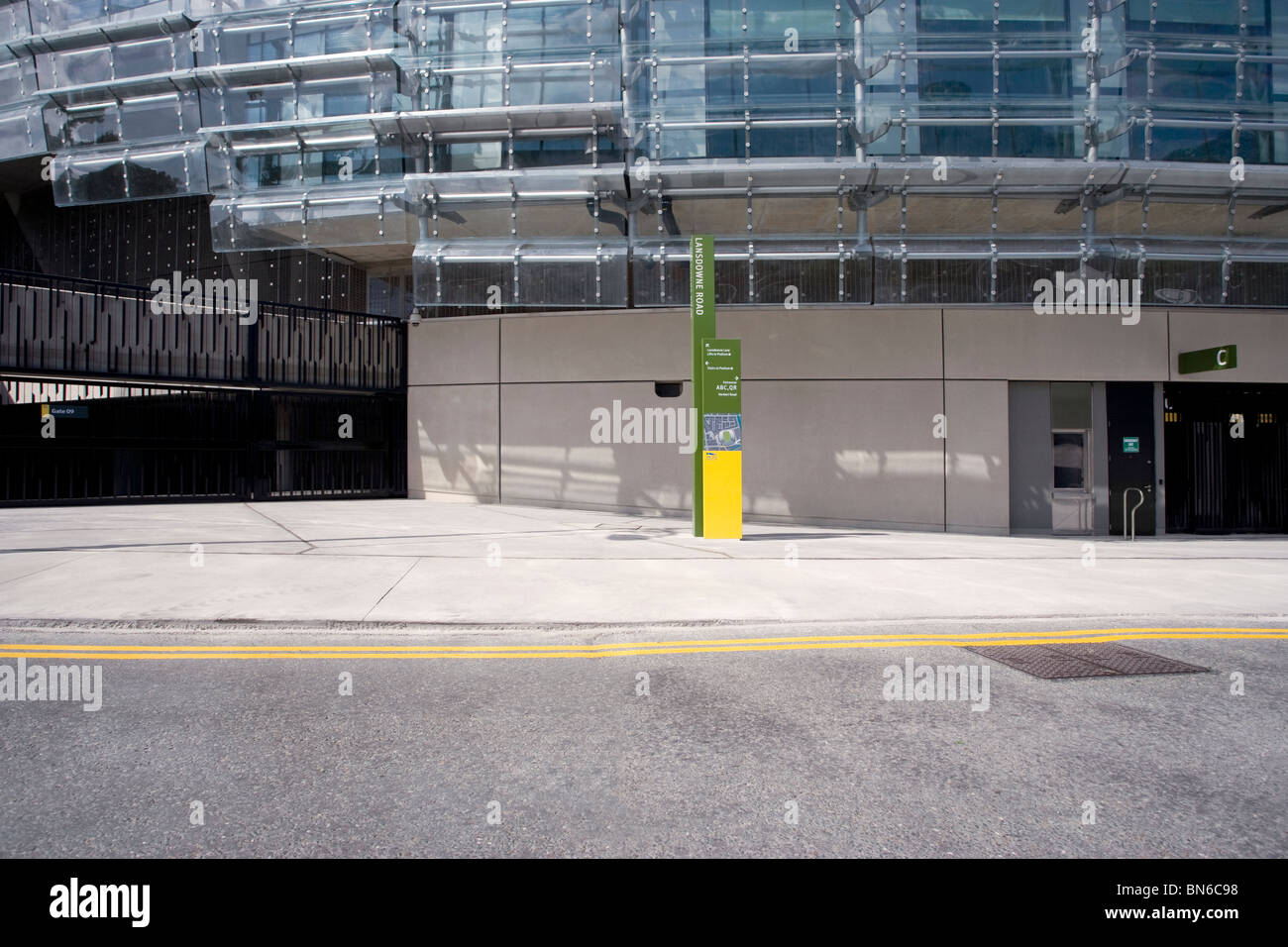 Aviva Stadium, Lansdowne Road, Dublin, Irland, Eingang, Aviva Stadium Stockfoto