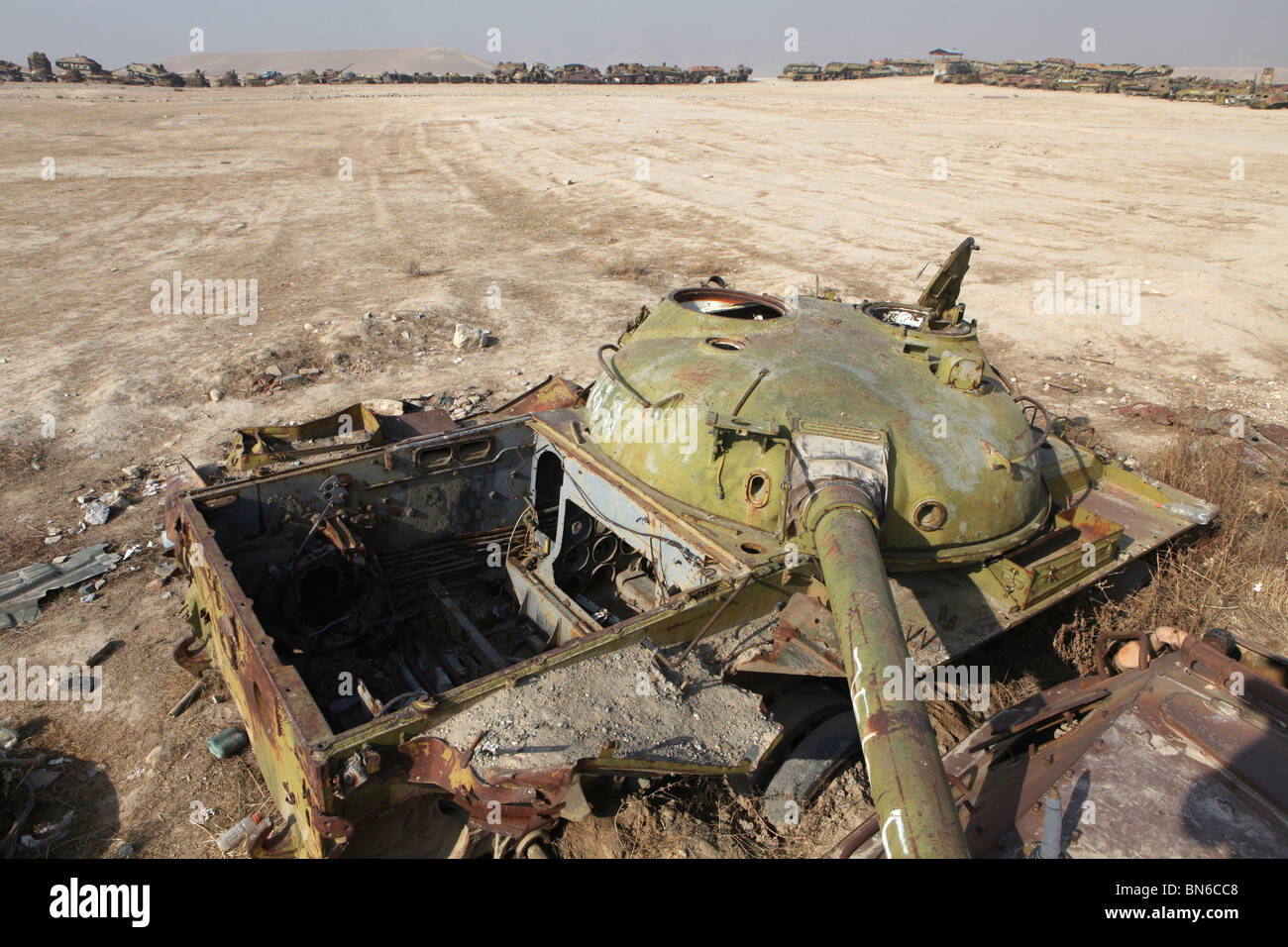 Russische Panzer während des sowjetischen Krieges Stockfoto