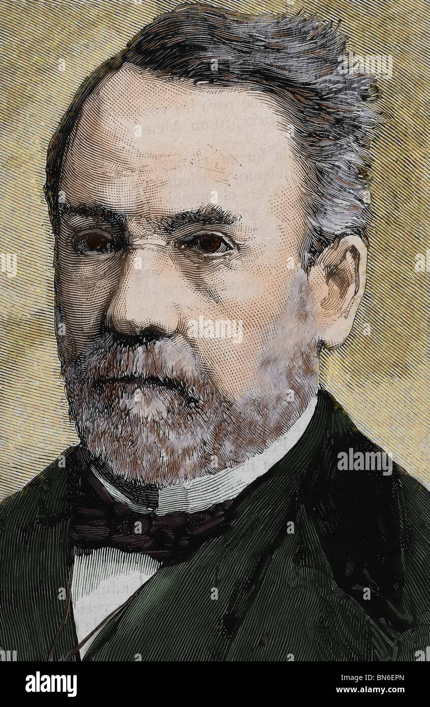 PASTEUR, Louis (1822-1895), französischer Chemiker und Bakteriologe. Stockfoto