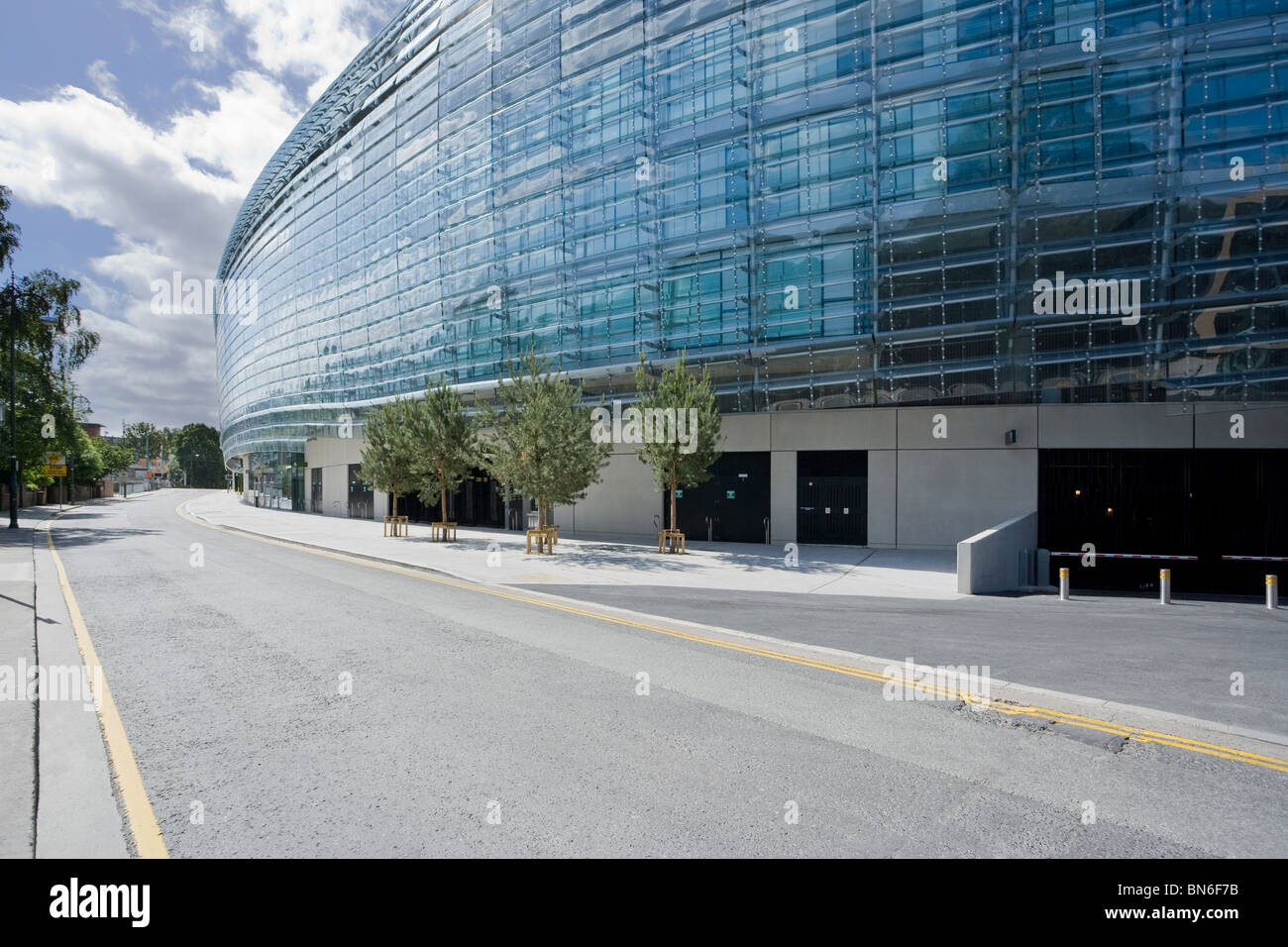 Lansdowne Road, Aviva Stadium, Eingang auf Herbert Road, Dublin, Aviva Stadium in Dublin Stockfoto