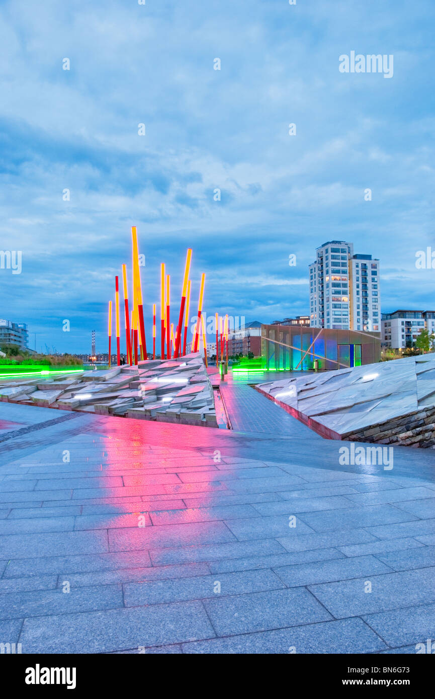 Moderner Architektur am Canal Grande Dublins dockt Bereich. Stockfoto
