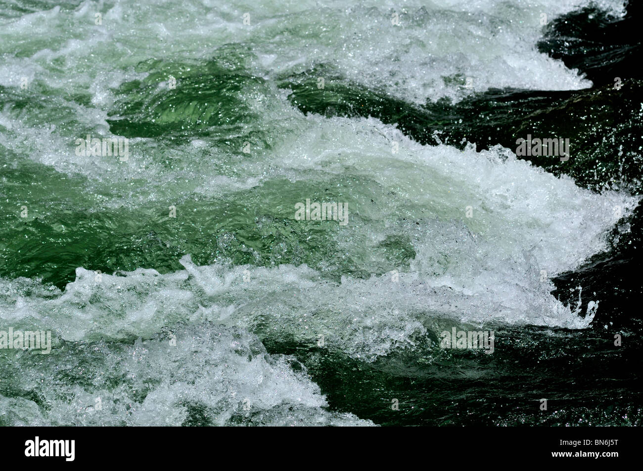 Spanien, Navarra: Fluss in Foz de Lumbier Stockfoto