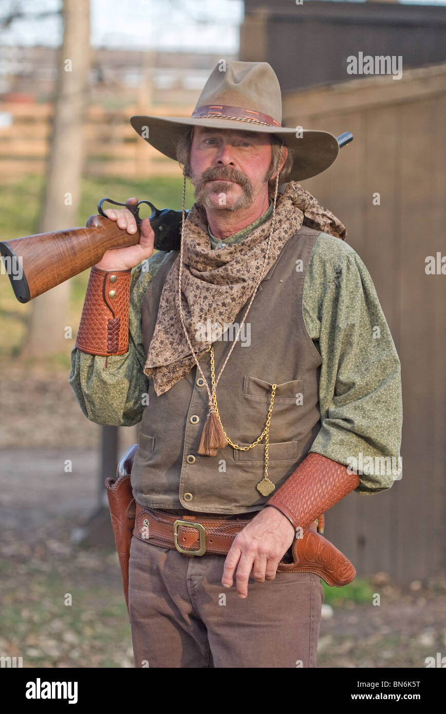 Eine amerikanische cowboy Stockfoto