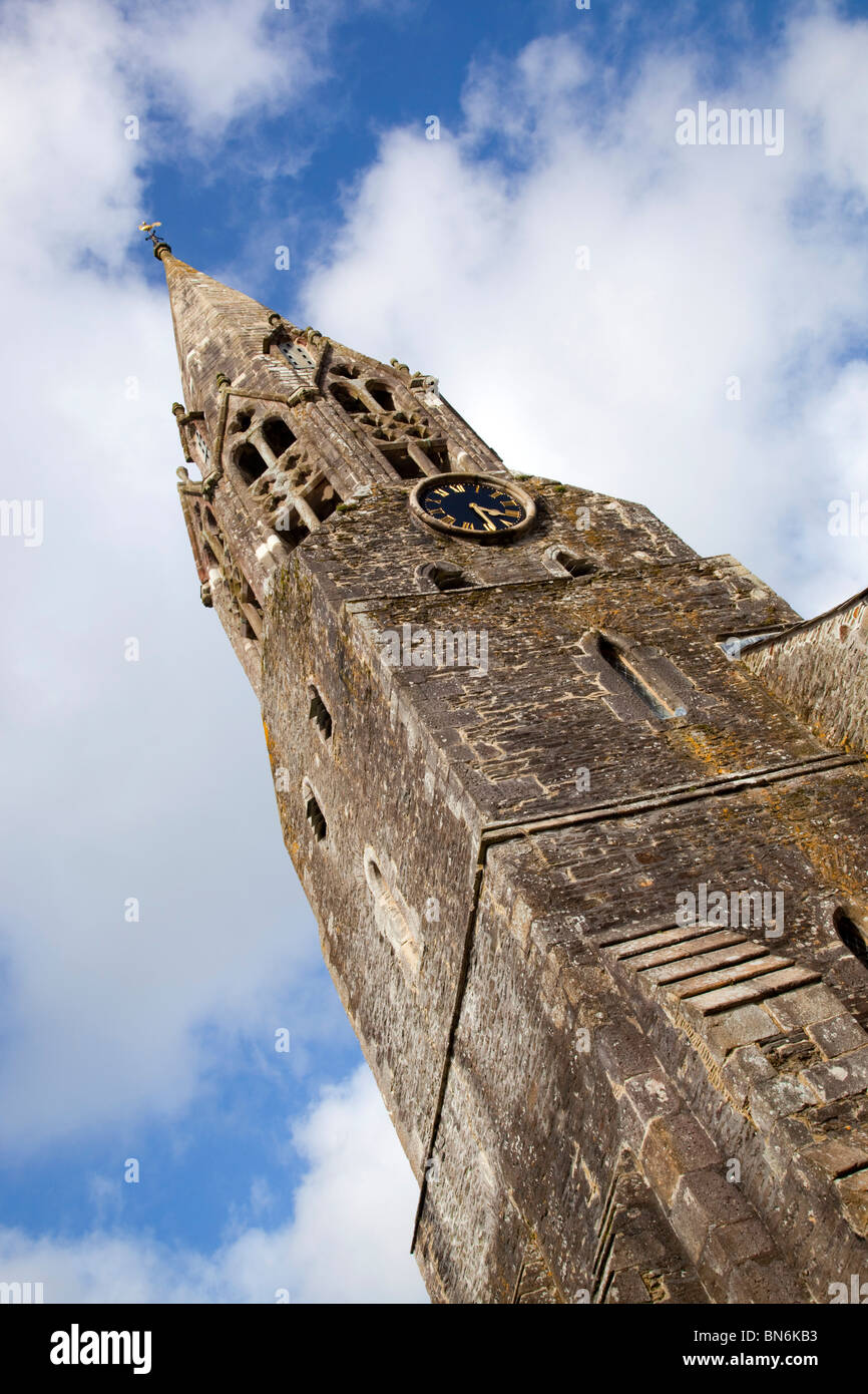 Turm der Kirche St Bartholemew; Lostwithiel; Cornwall Stockfoto