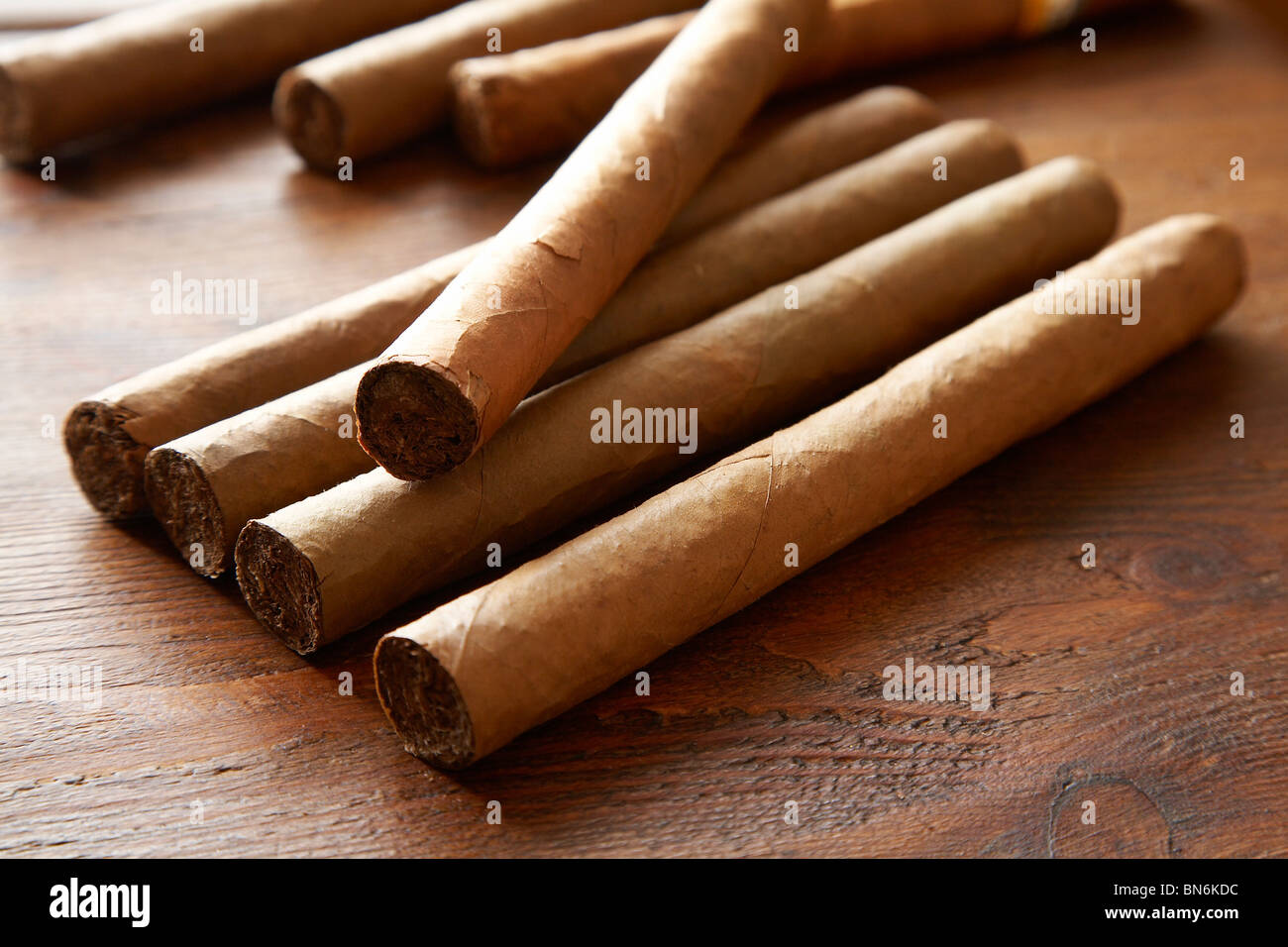 Große kubanische Cohiba Zigarren. Stockfoto