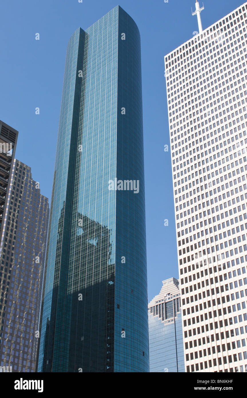 Die Skyline von Houston, Texas, Innenstadt. Stockfoto