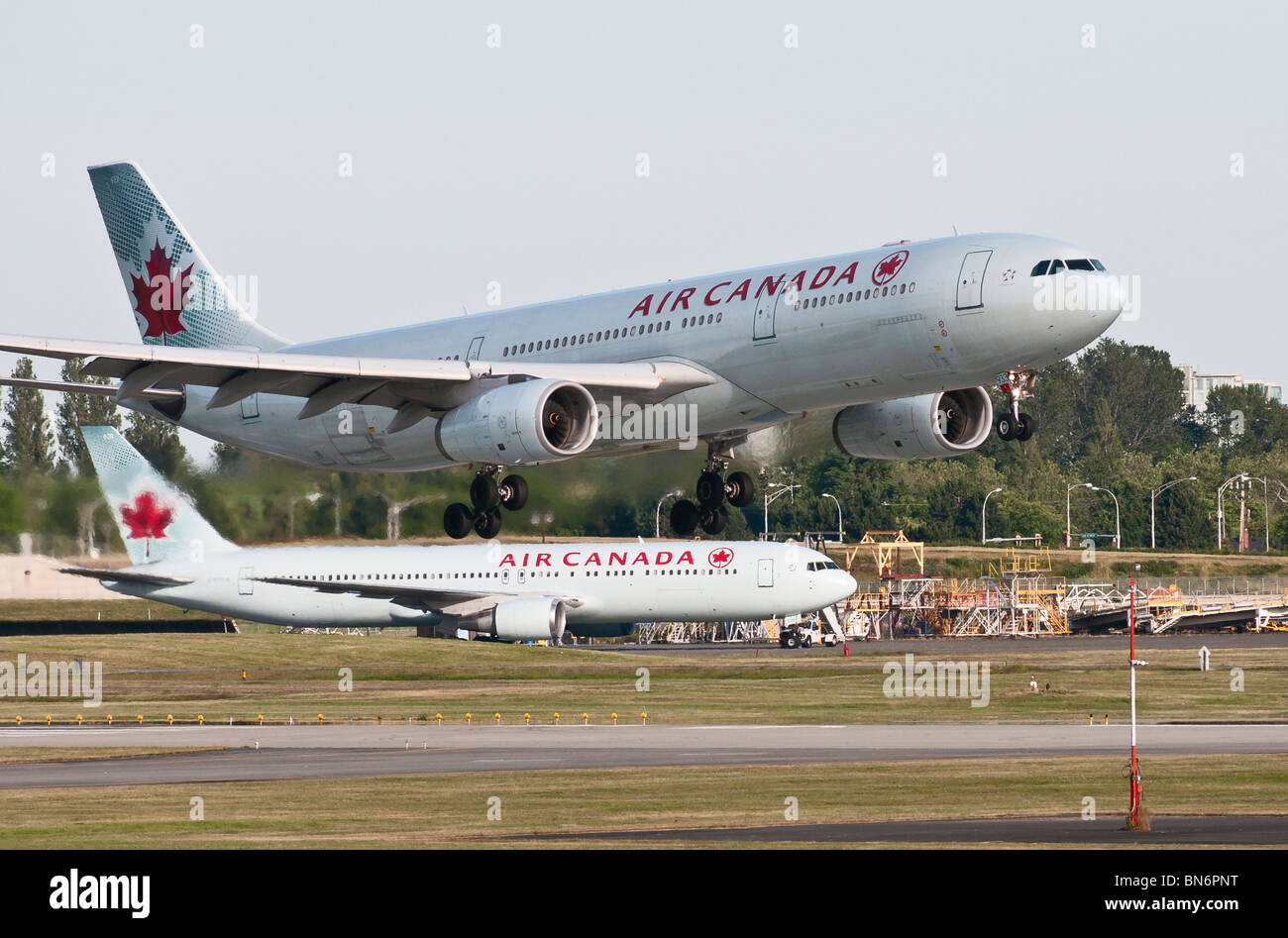 Air Canada Airbus A330 (A330300) Jet Airliner Landung in Vancouver