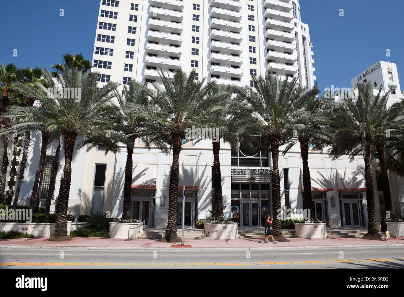 Miami south beach Collins avenue Stockfoto