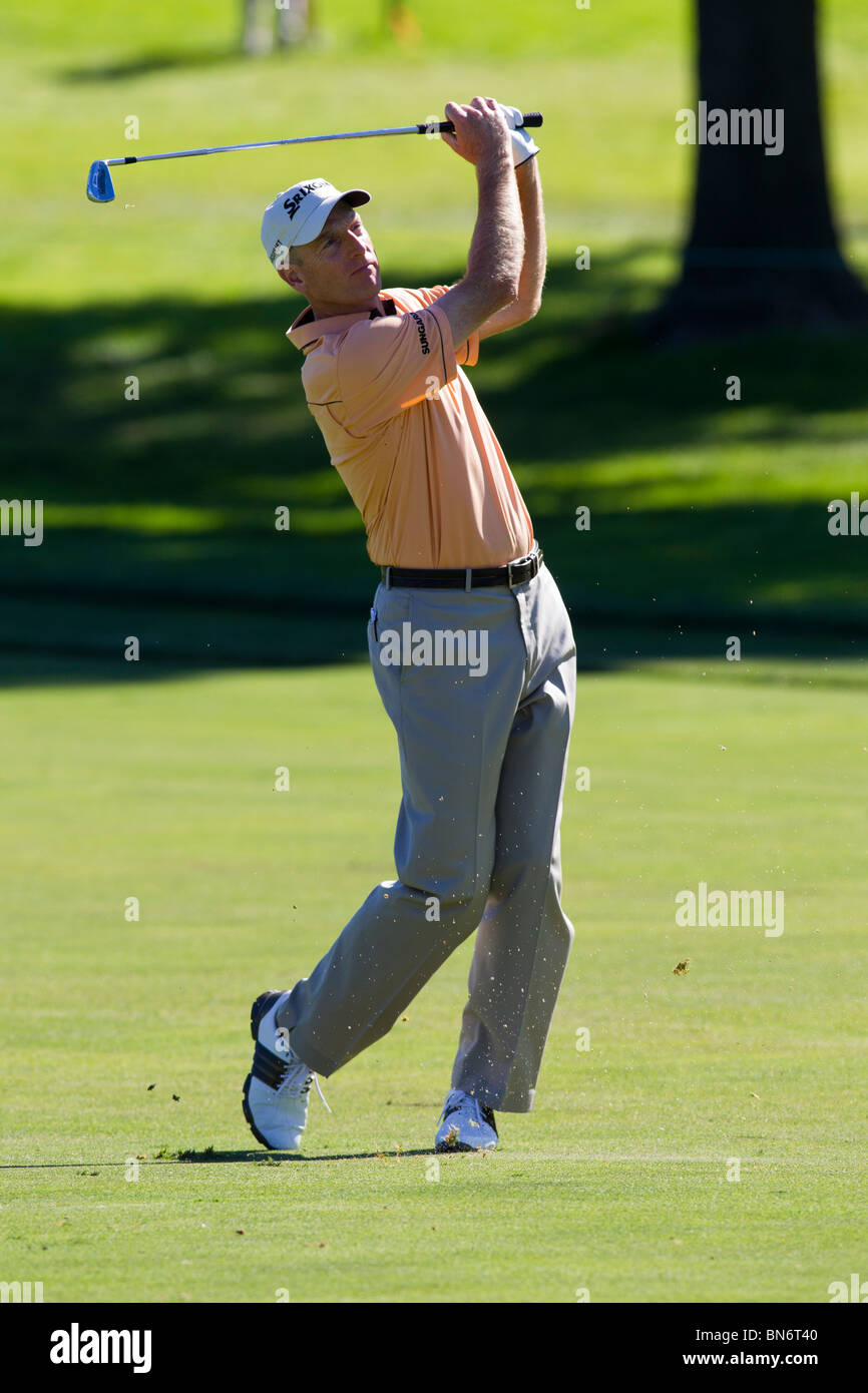 Jim Furyk auf 2010 AT&T nationaler Wettbewerb Stockfoto