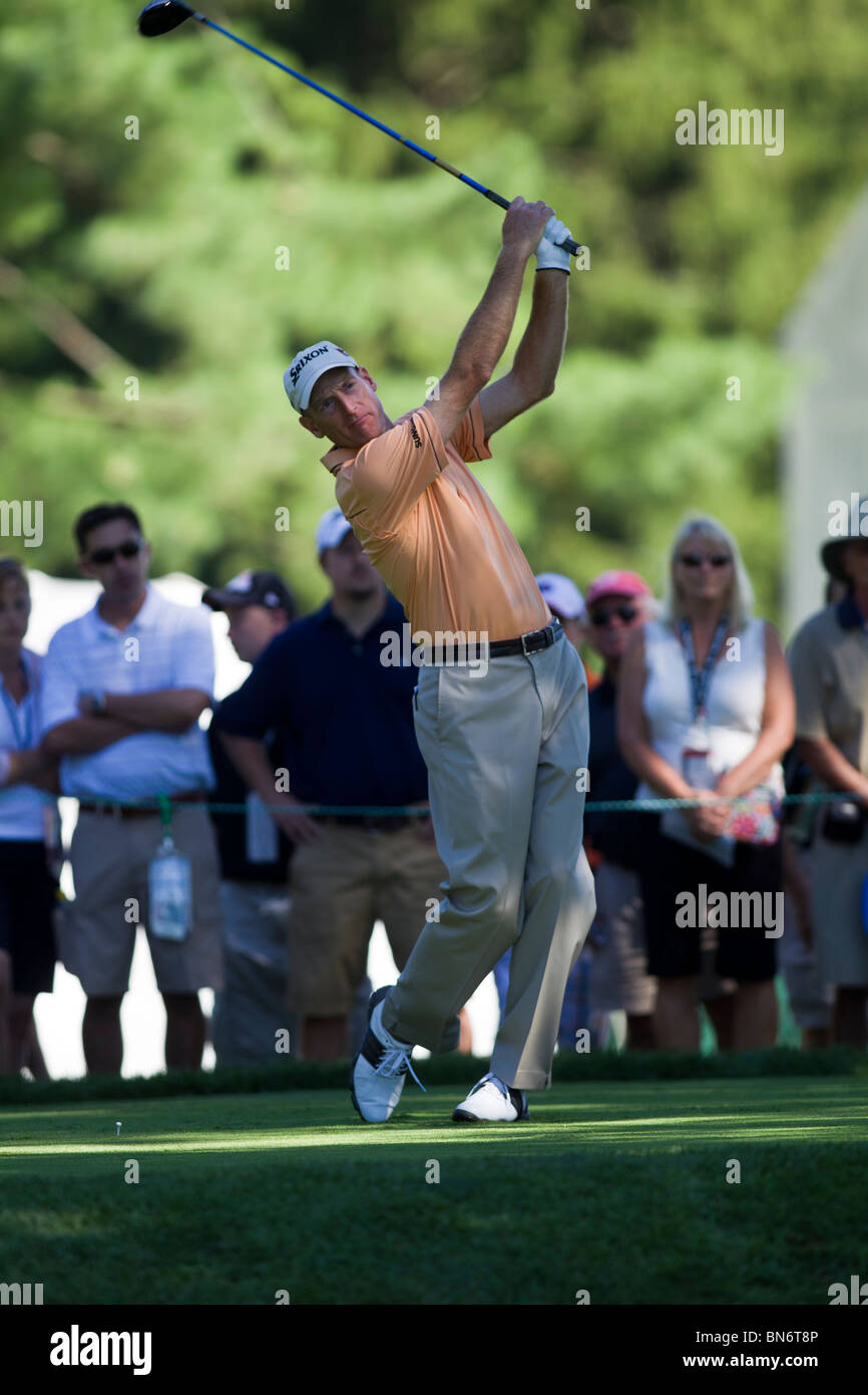 Jim Furyk auf 2010 AT&T nationaler Wettbewerb Stockfoto