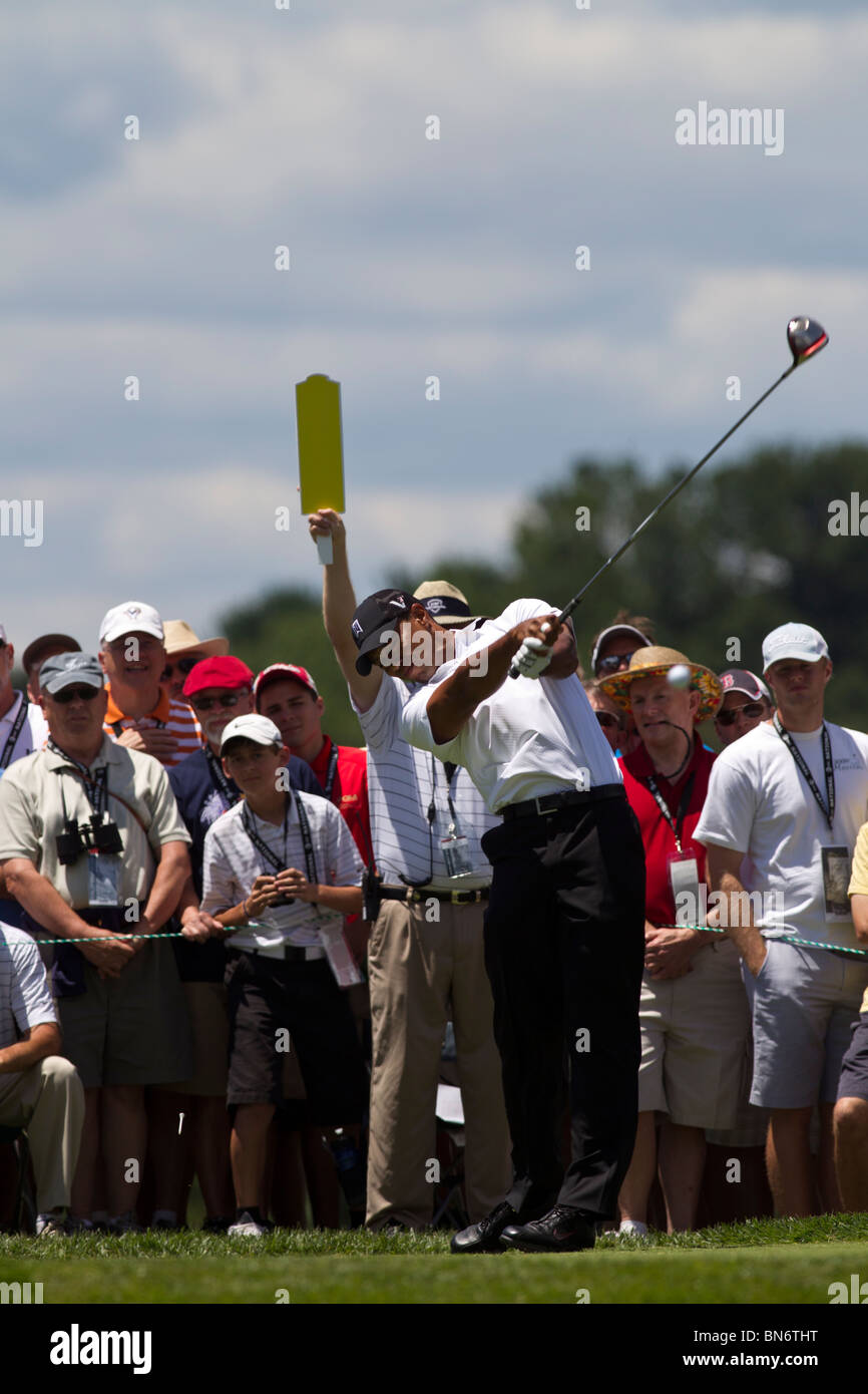 Tiger Woods auf der 2010-AT&T-nationaler Wettbewerb Stockfoto