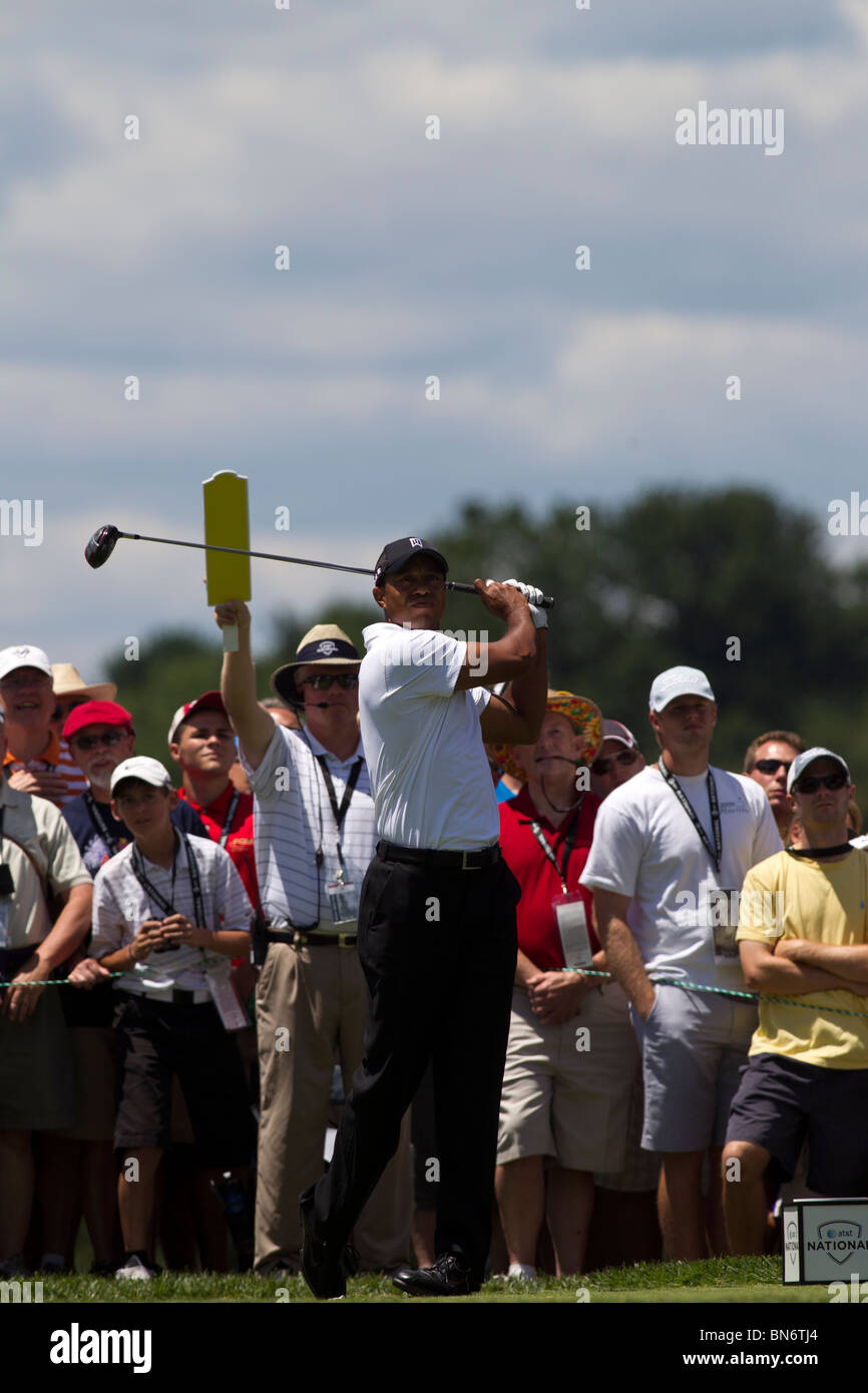 Tiger Woods auf der 2010-AT&T-nationaler Wettbewerb Stockfoto