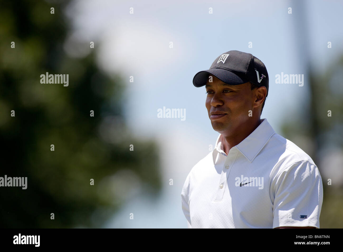 Tiger Woods auf der 2010-AT&T-nationaler Wettbewerb Stockfoto