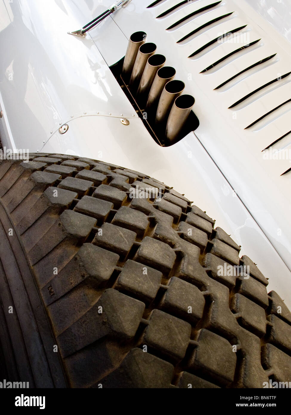 1938 Auto Union Typ D beim Festival of Speed in Goodwood, Stockfoto