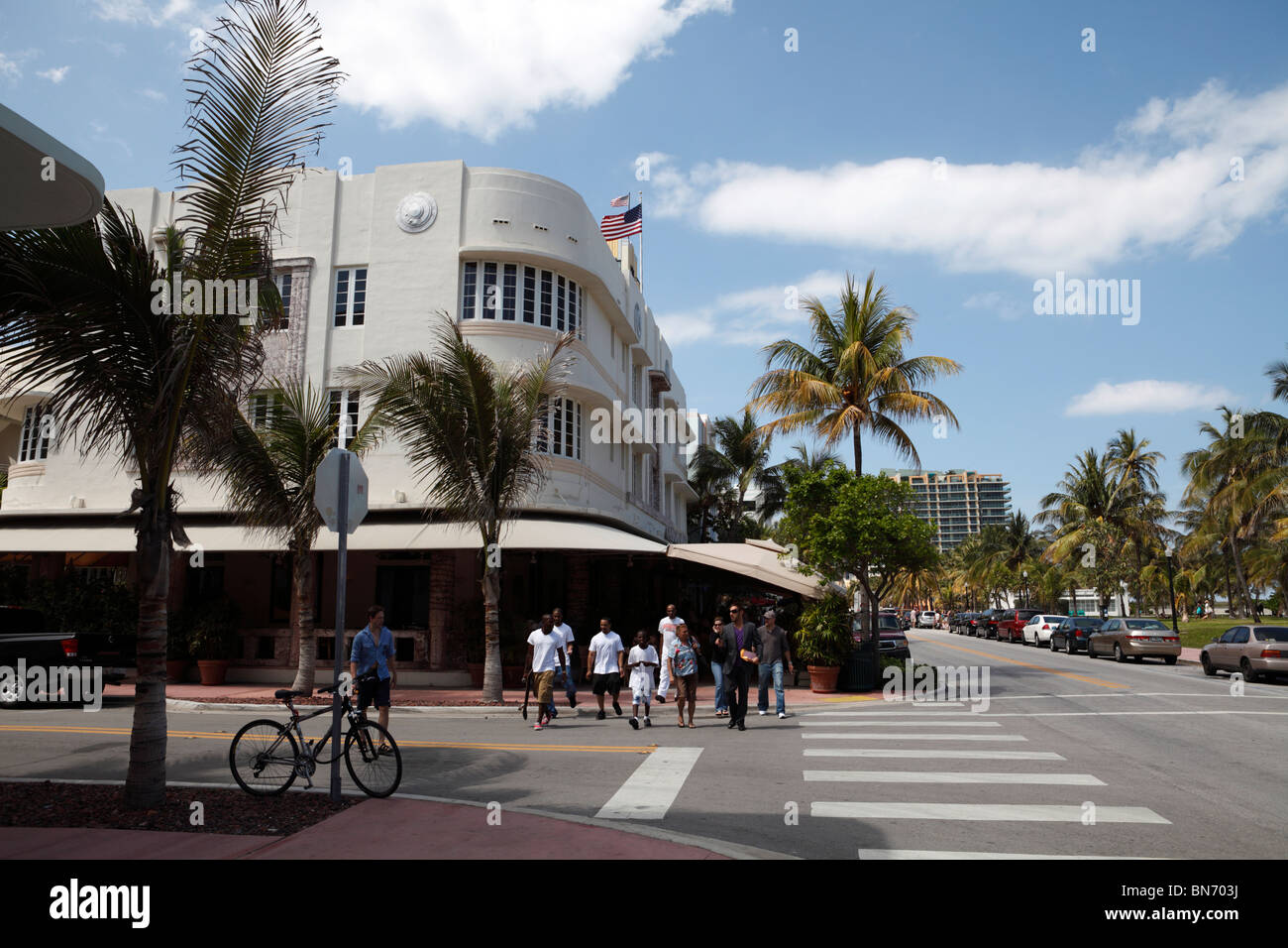 Miami South Beach Ocean drive Stockfoto