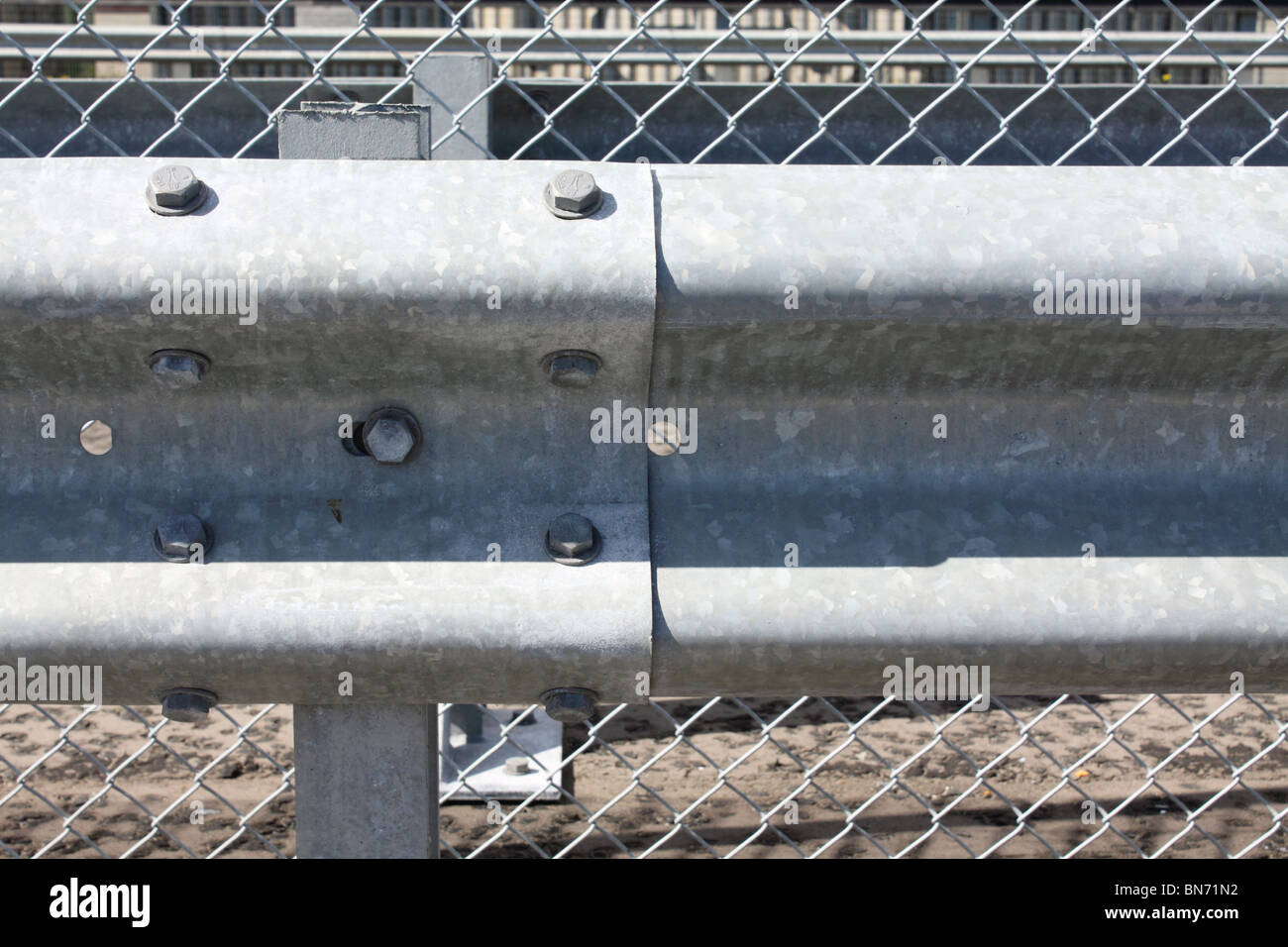 "Leitplanken" Straße Sicherheitsbarriere Stockfoto