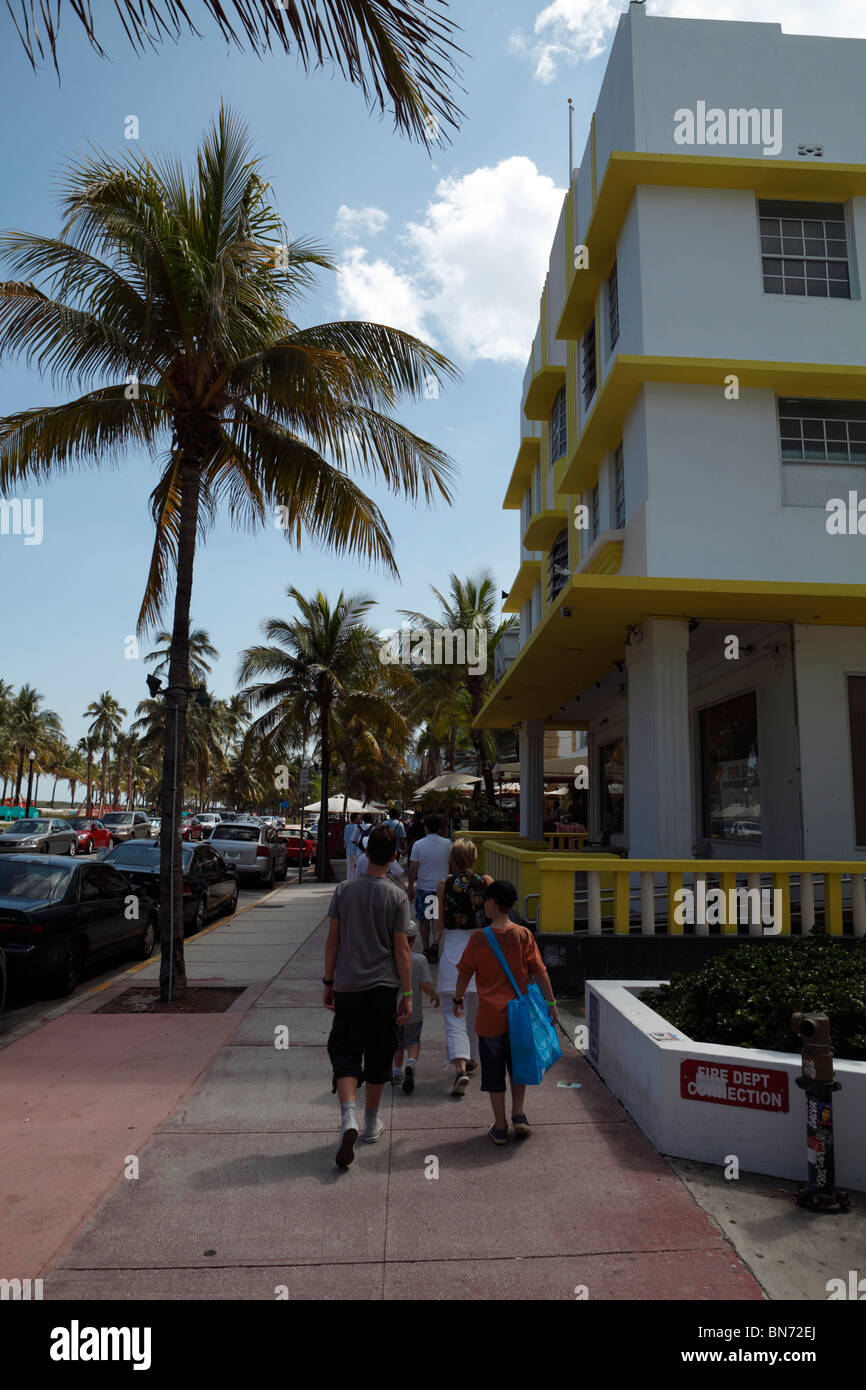 Miami South Beach Ocean drive Stockfoto
